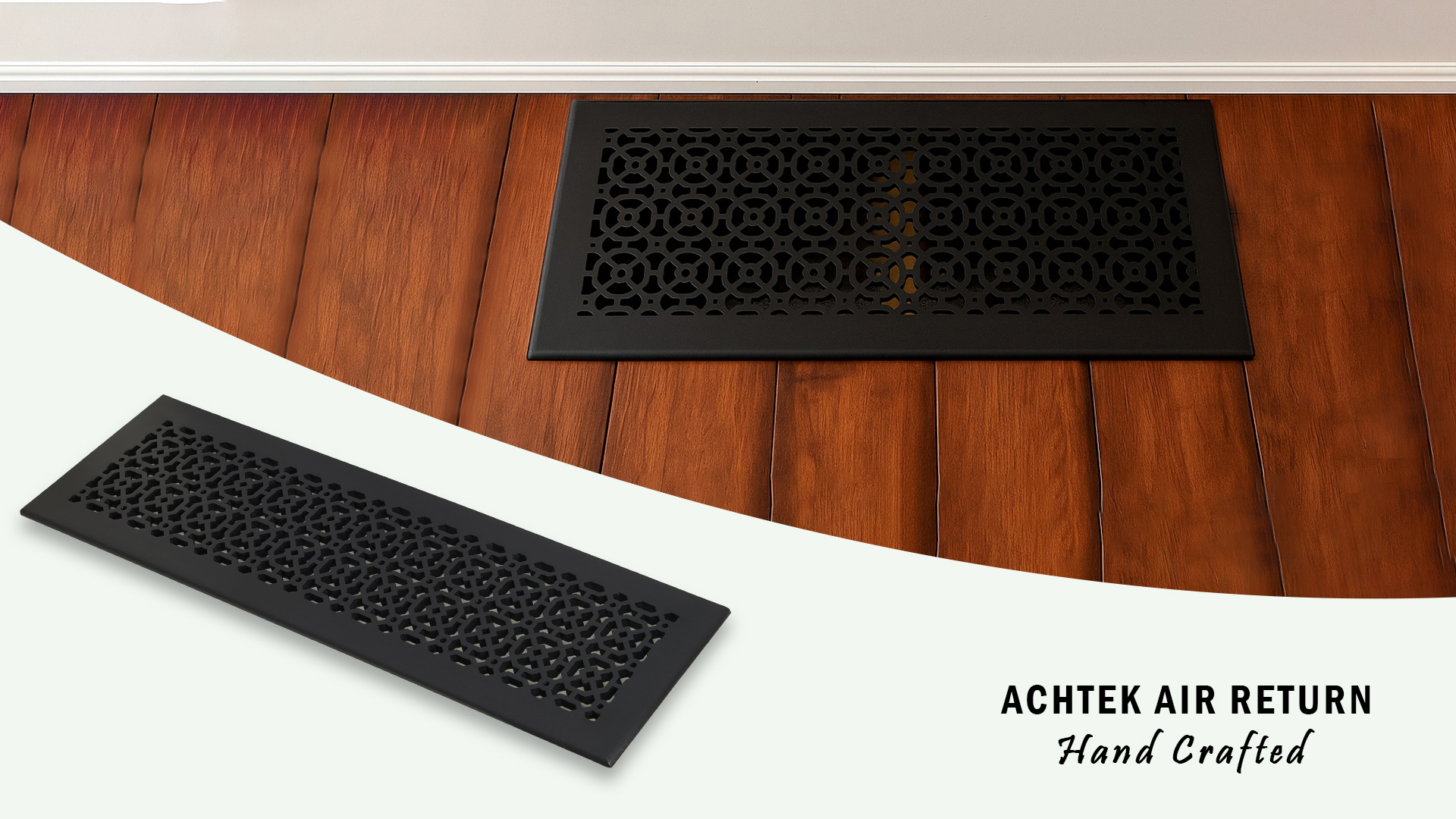 thumbnail video image 2 of Achtek Air Return 2"x10" (Overall Size 4"x12") | Cast Aluminum Air Grille | HVAC Duct Cover for Home Ventilation, 2 of 12