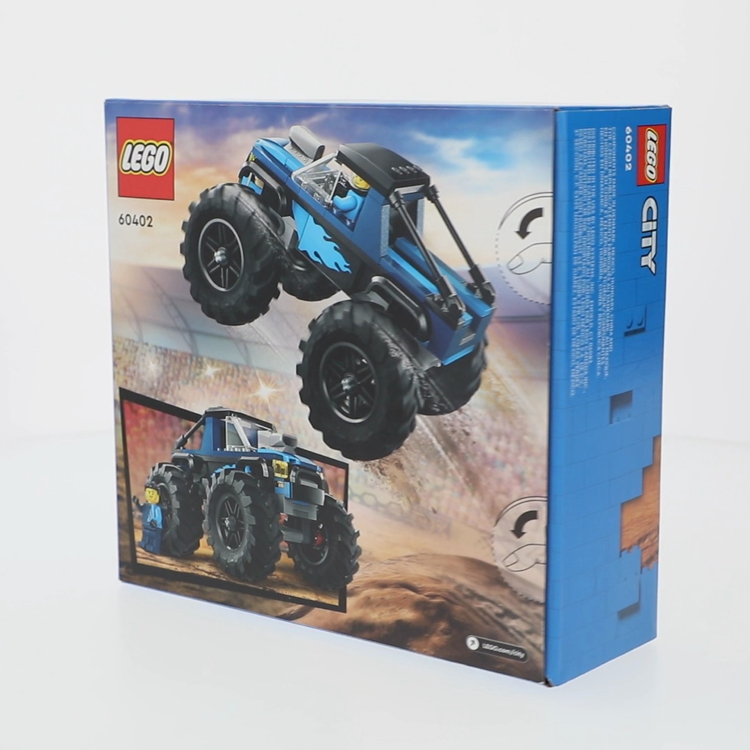 LEGO, City Blue Monster Truck Off-Road Toy Set, 60402, 148 Pieces