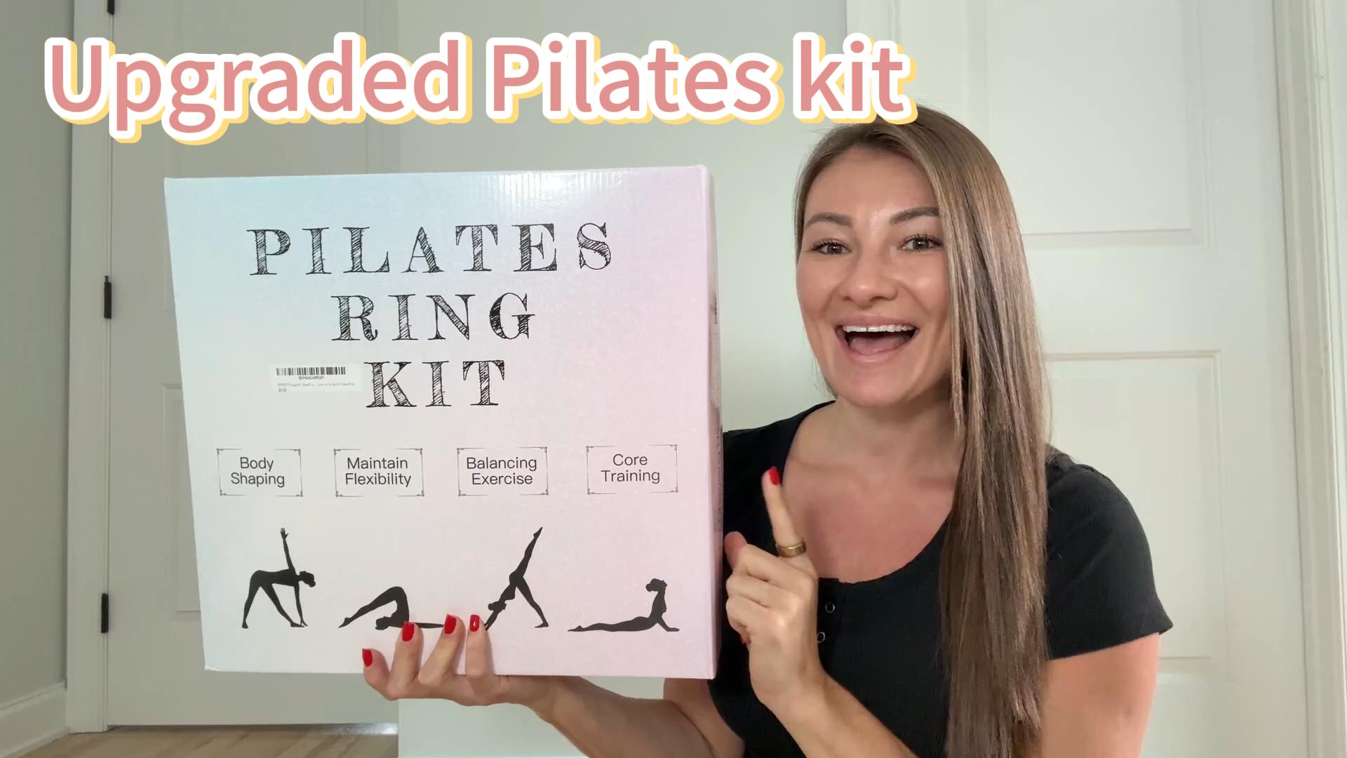thumbnail video image 2 of PEEMARIO Pilates Kit for Women, 24 PCS Pilates Kit for Home Workouts with Pilates Ring, Yoga Ball, Resistance Bands, Ankle Weights & Sliders, Complete Pilates Equipment Set for Full Body Yoga Workout, 2 of 9