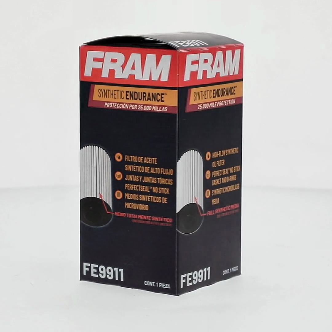 FRAM Synthetic Endurance Premium Oil Filter, FE9911, 25K mile