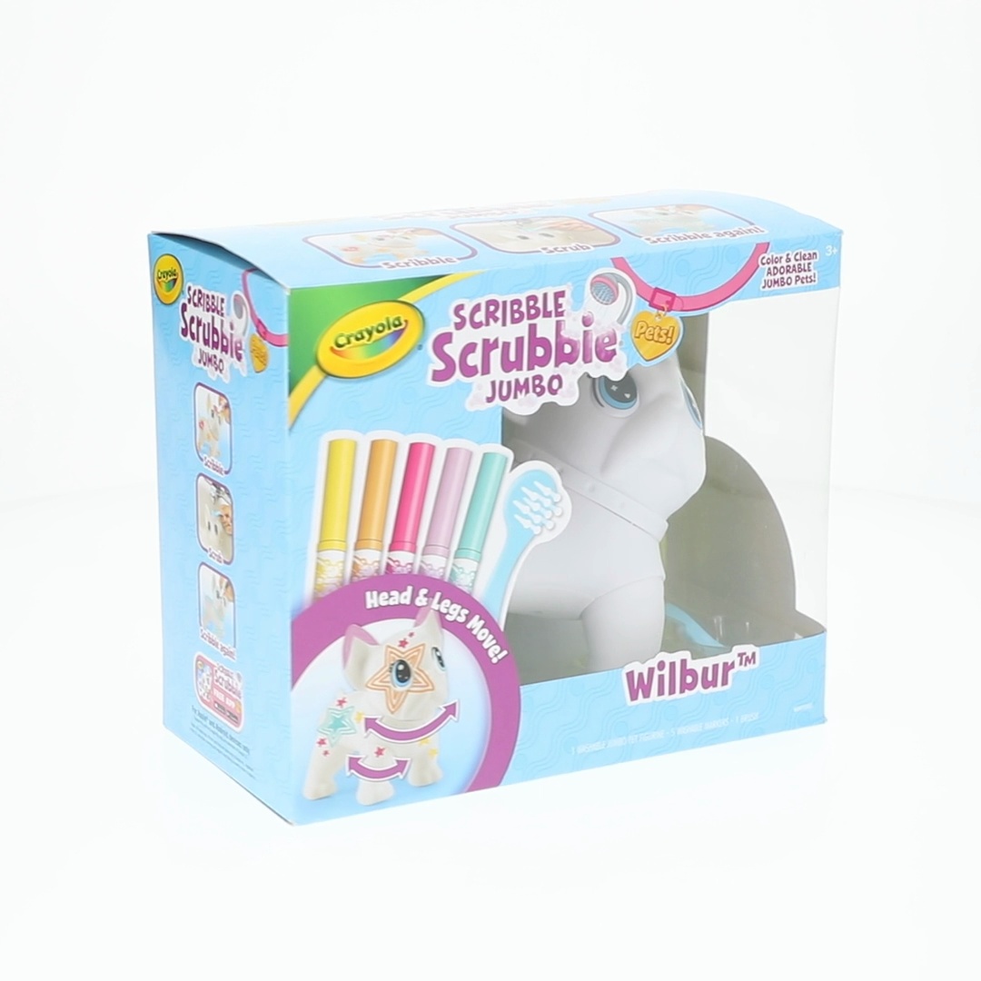Crayola Scribble Scrubbie Jumbo (7 inch), Customizable Toy, French