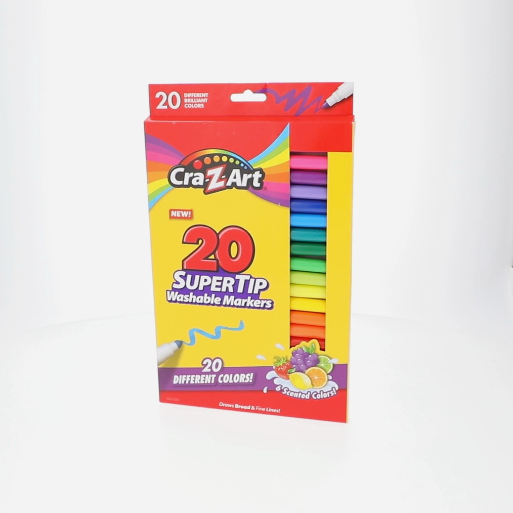 Cra-Z-Art Washable Super Tip Art Markers, 20 Count - Walmart