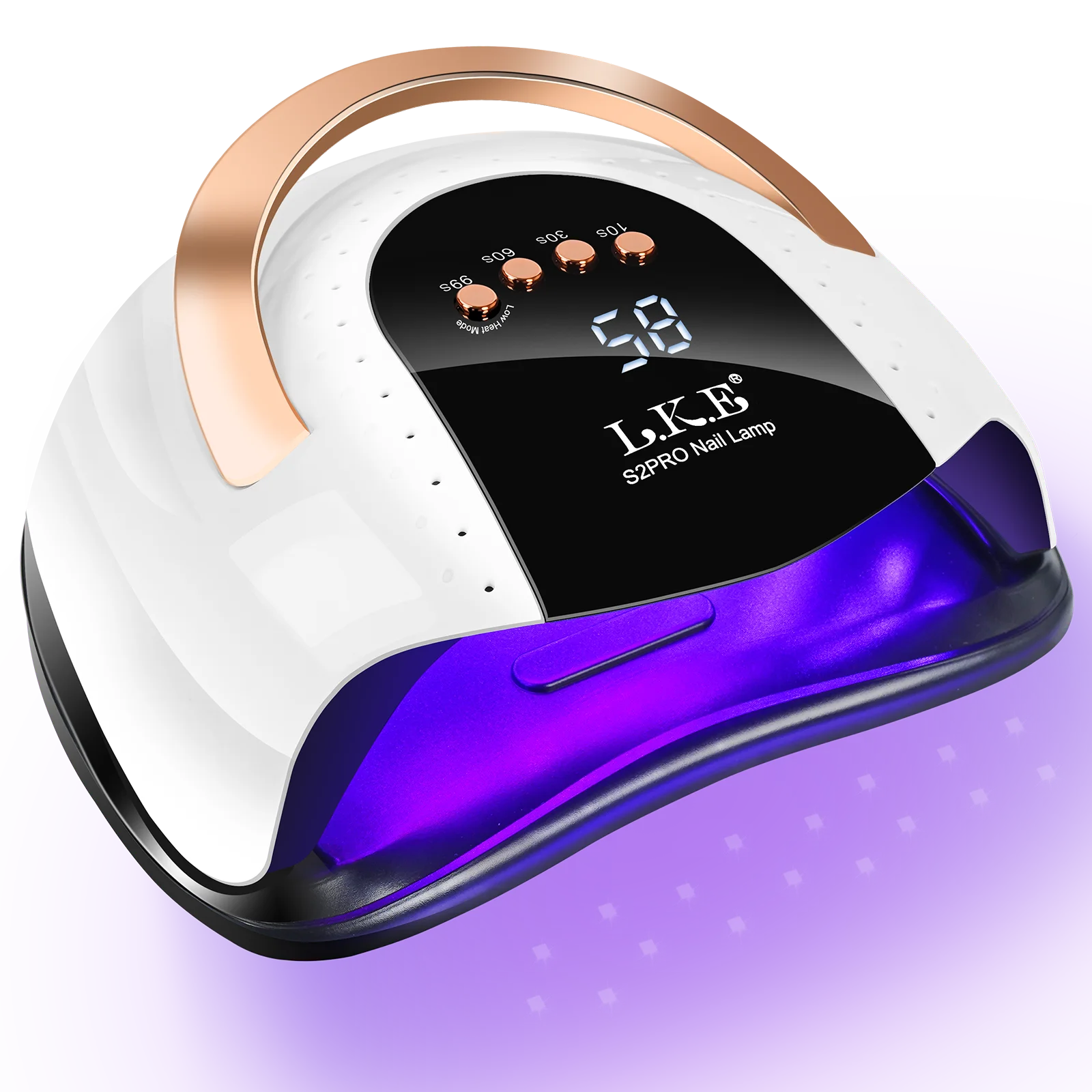 thumbnail video image 2 of LKEnail 268W UV LED Lamp, SUN S2 Pro Fast Dryer, Curing Light With 57 LED Beads, LCD Touch Screen Auto Sensor Lamp Nail Art Tools, 2 of 7