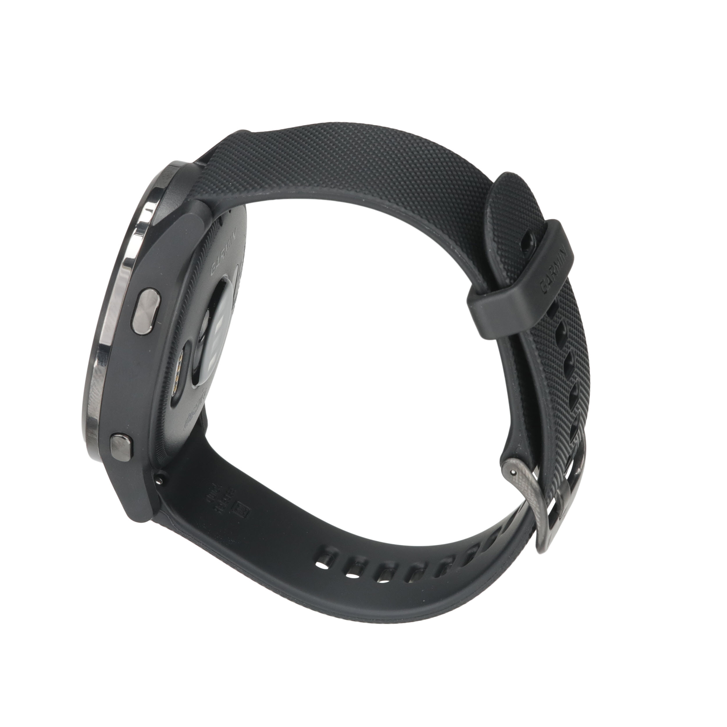 Garmin vívoactive® 4S Slate Stainless Steel Bezel with Black Case and  Silicone Band 