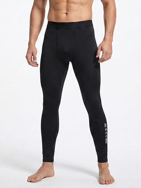 thumbnail video image 2 of Men's Compression Pants Workout Gym Tights Athletic Sports Baselayer Leggings Quick Dry for Running Basketball Cycling Fitness Training, 2 of 8