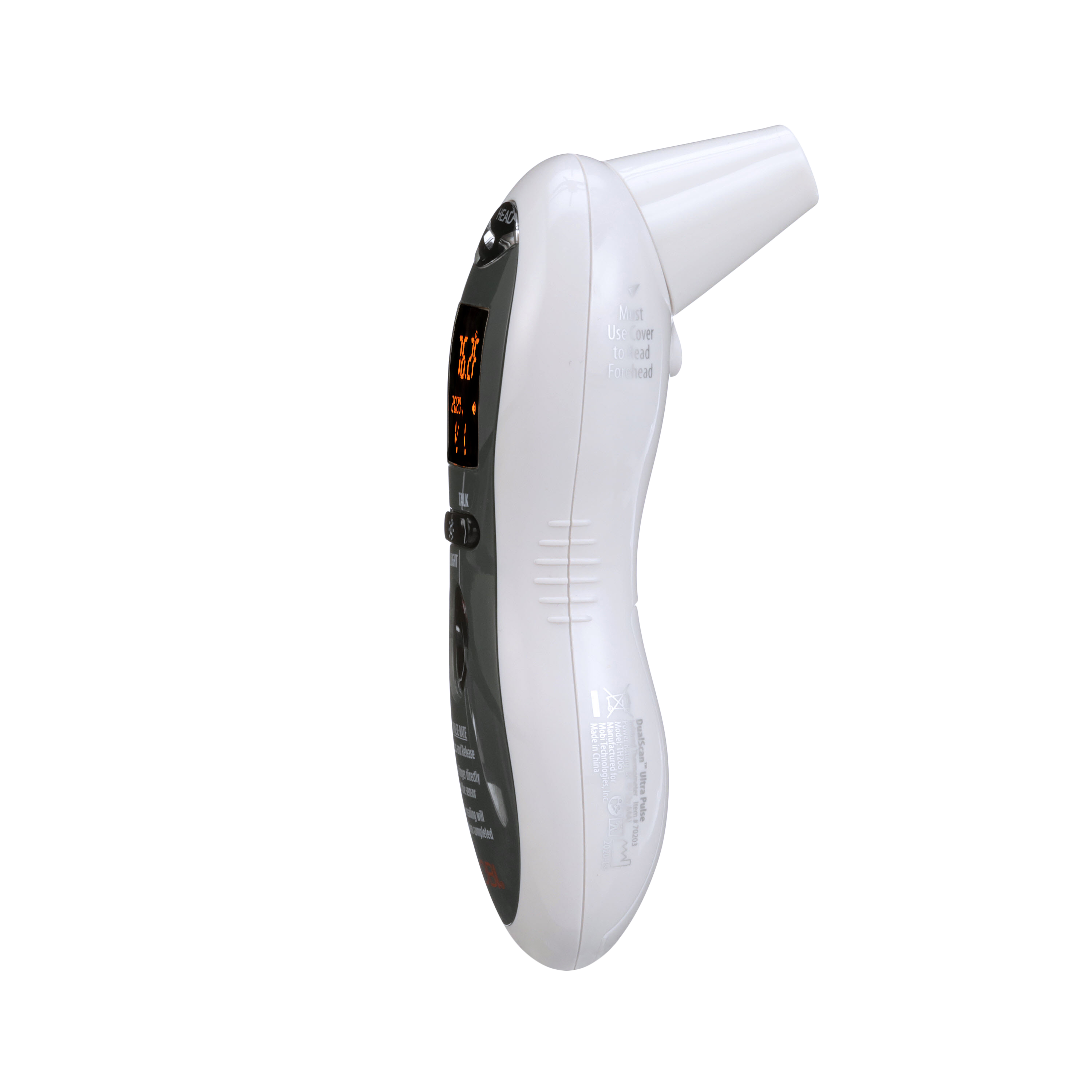 DualScan Ultra Pulse Talking Ear & Forehead Thermometer