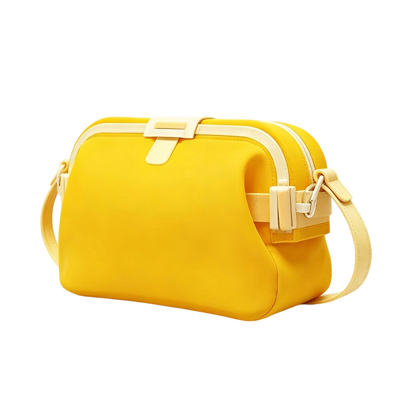 thumbnail video image 2 of 1PC Huggea Bag, Women Summer Silicone Handbag, 135.26 fl oz Waterproof Foldable Crossbody Tote, 2 of 5