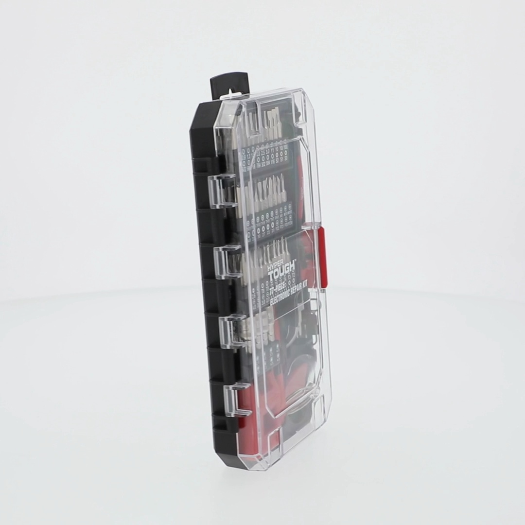 YA−MAN HRF17-P Hyper Tough 77 Piece Precision Tool Kit with Magnetic Screwdriver