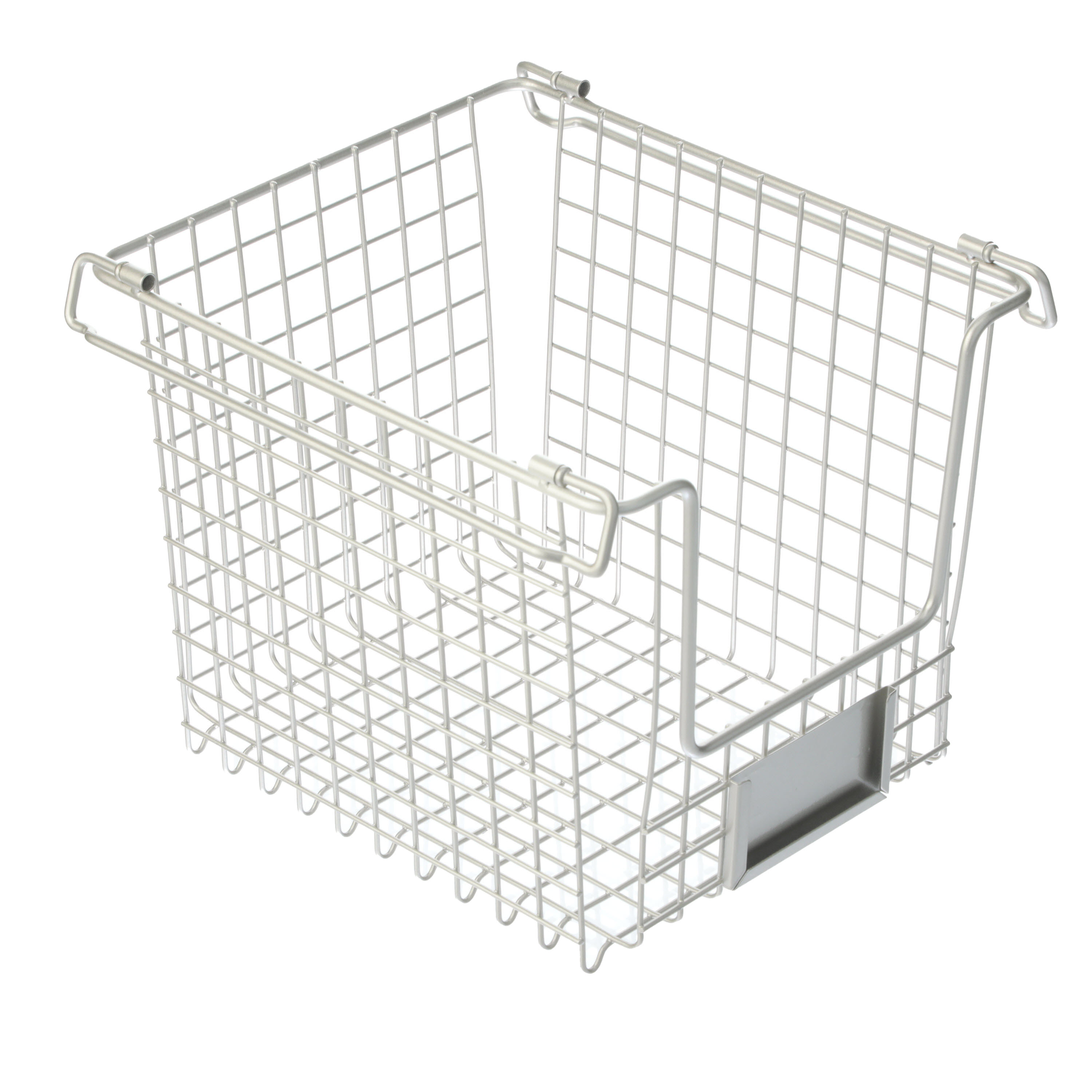 iDesign 10x10x7.75 Classico Stackable Basket Silver