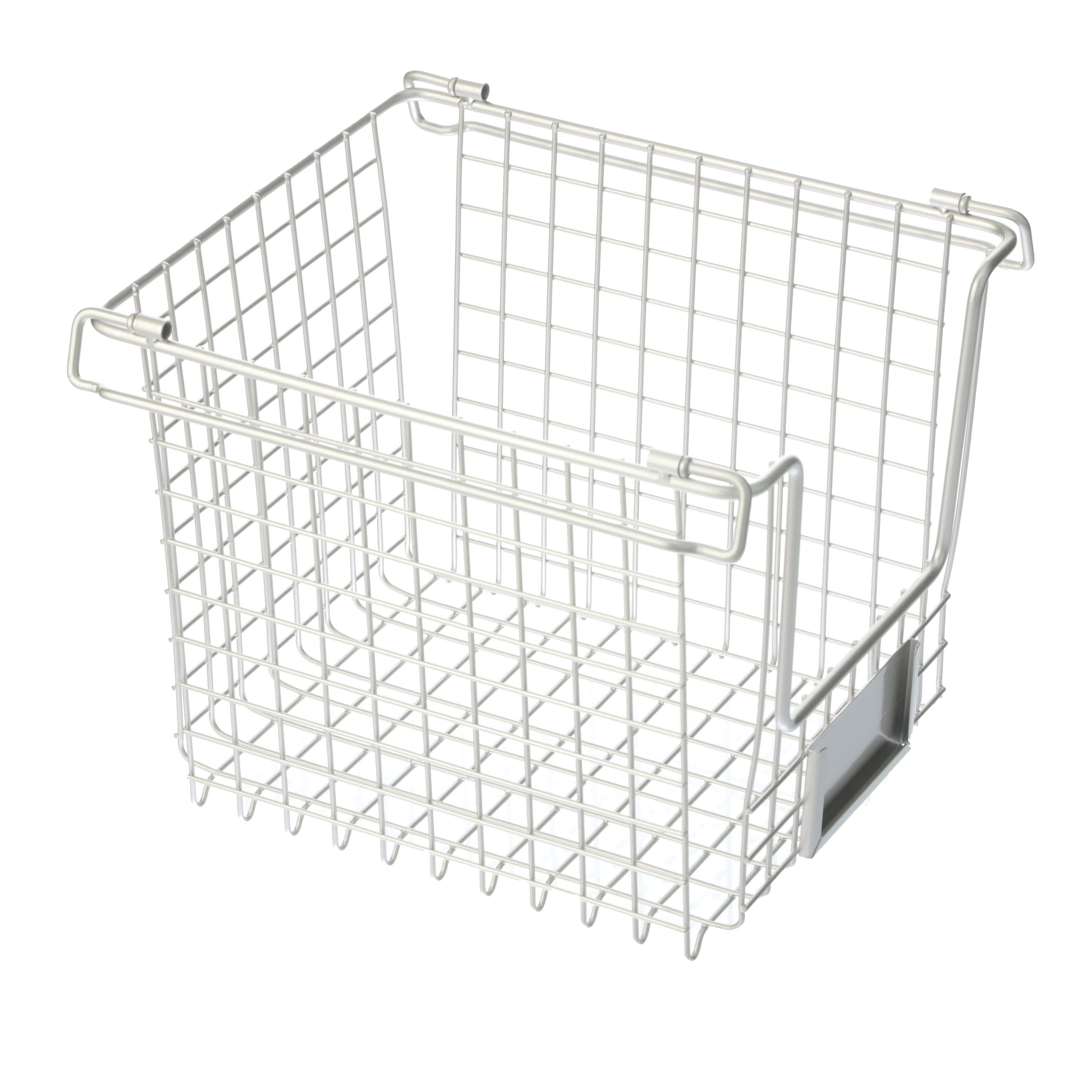 iDesign 10x10x7.75 Classico Stackable Basket Silver