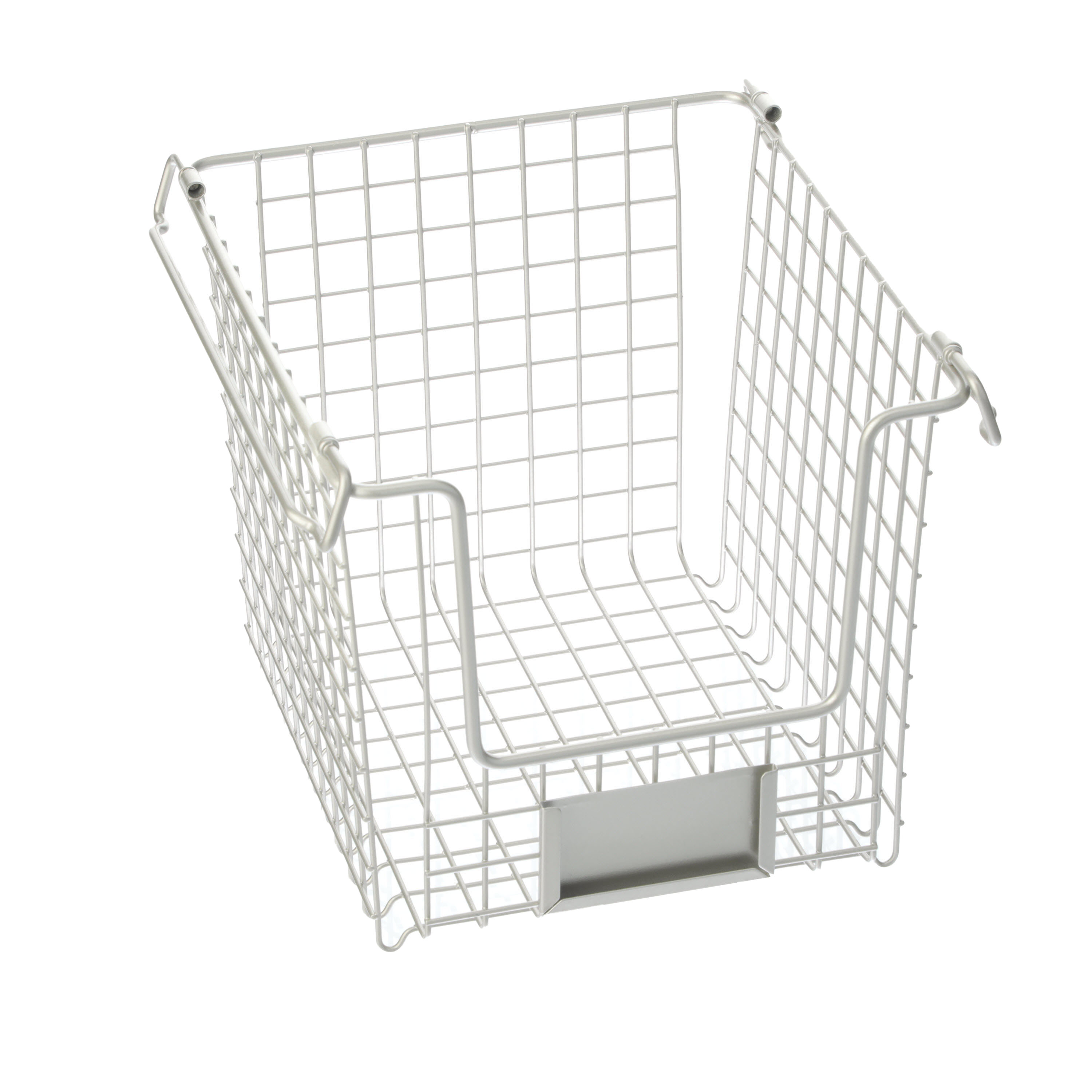 iDesign 12 x 10 x 7.75 Silver Classico Stackable Basket