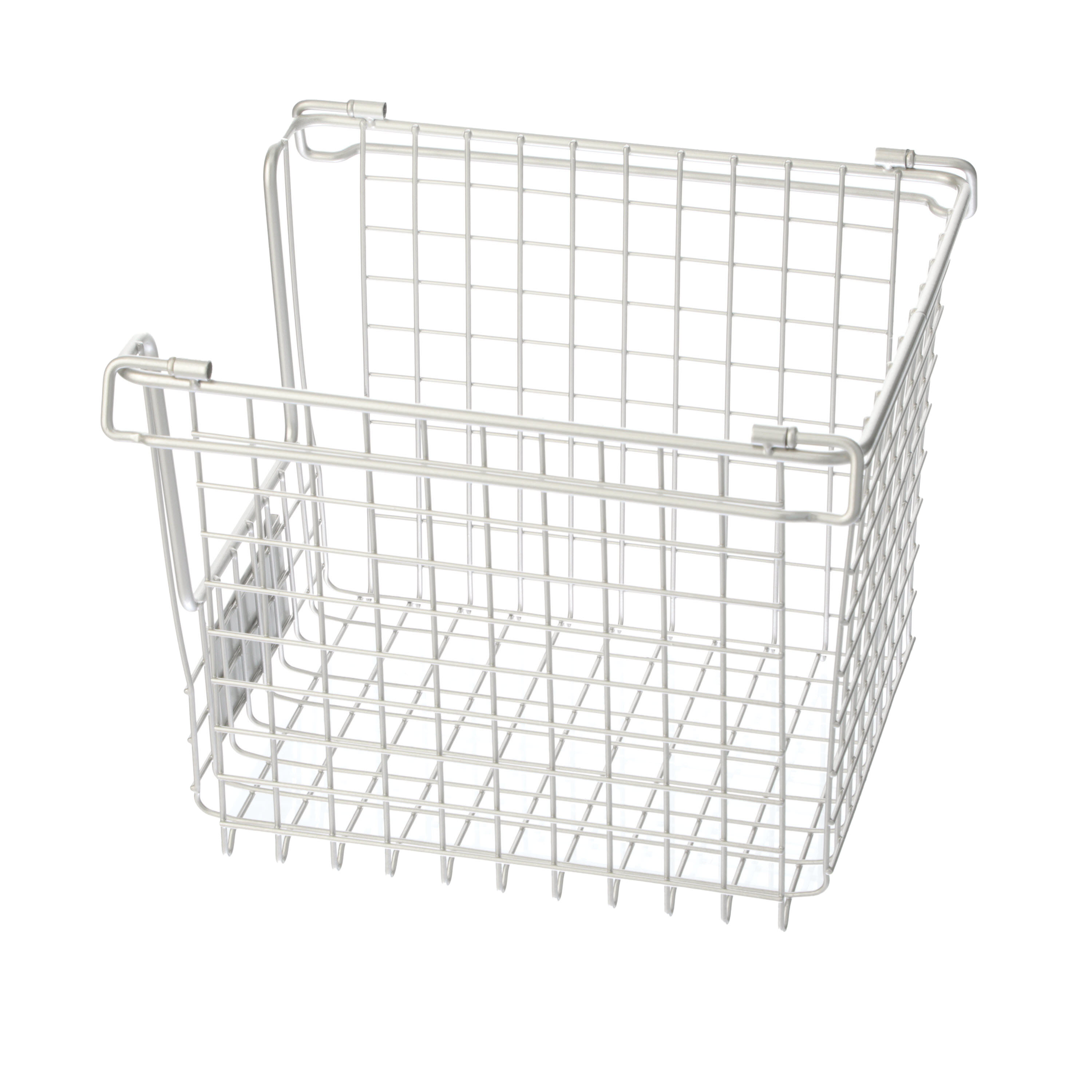 iDesign 10x10x7.75 Classico Stackable Basket Silver