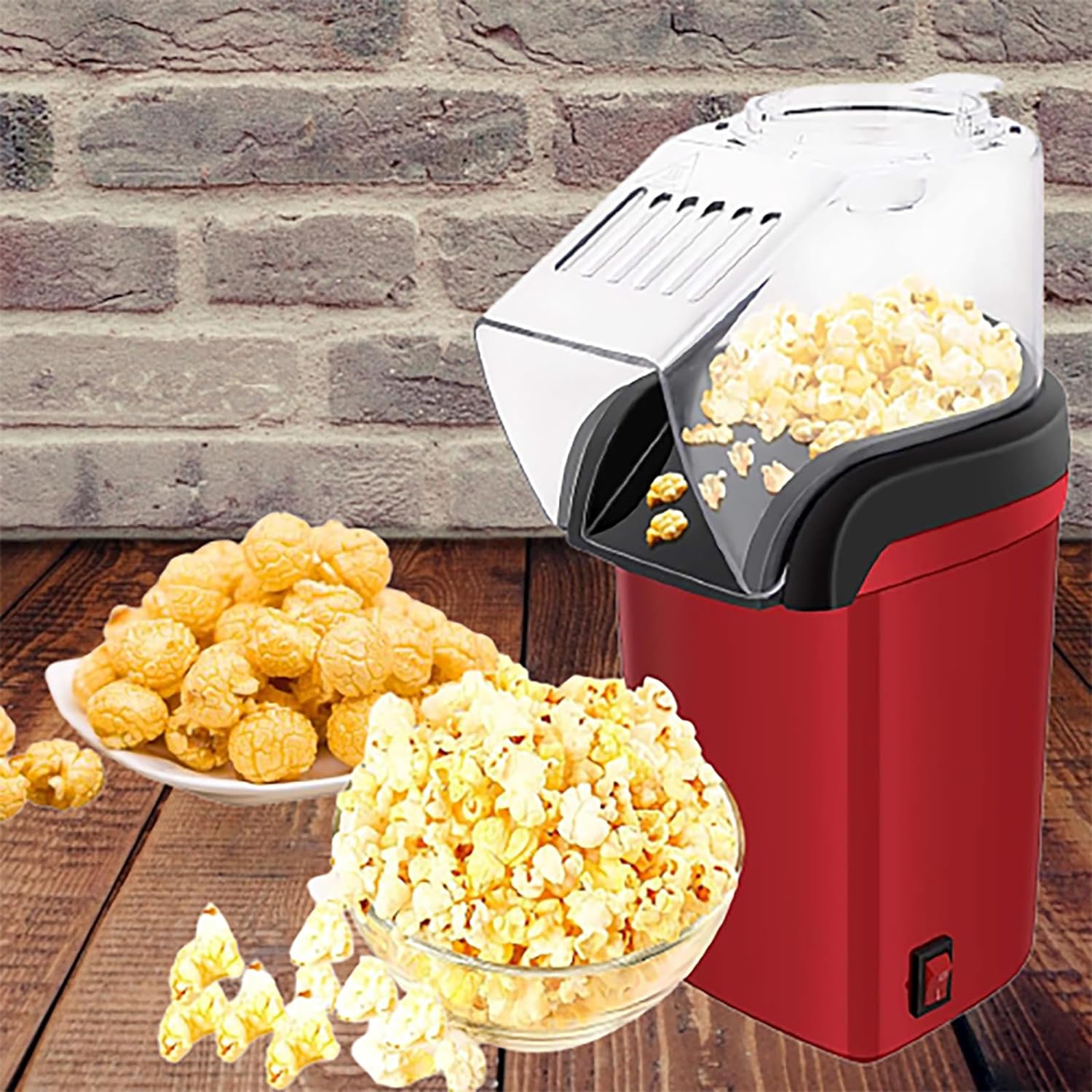 thumbnail video image 2 of LONGOMA Electric Popcorn Popper, Hot Air Popcorn Maker, Butter Melting Tray, Large Capacity, Healthy Snack, 2 of 7
