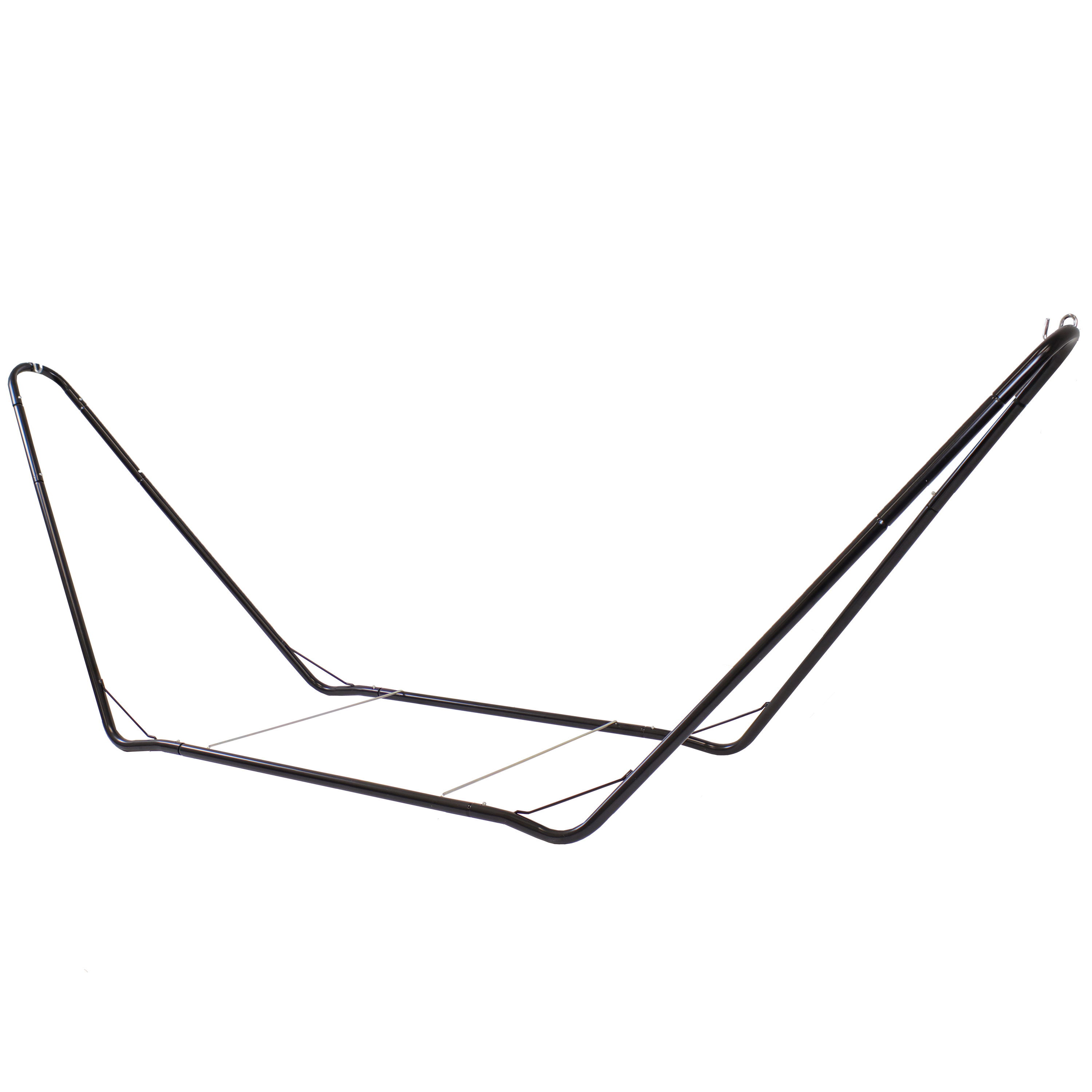 thumbnail video image 2 of Sunnydaze 330 lb Steel Portable Hammock Stand - Black, 2 of 8