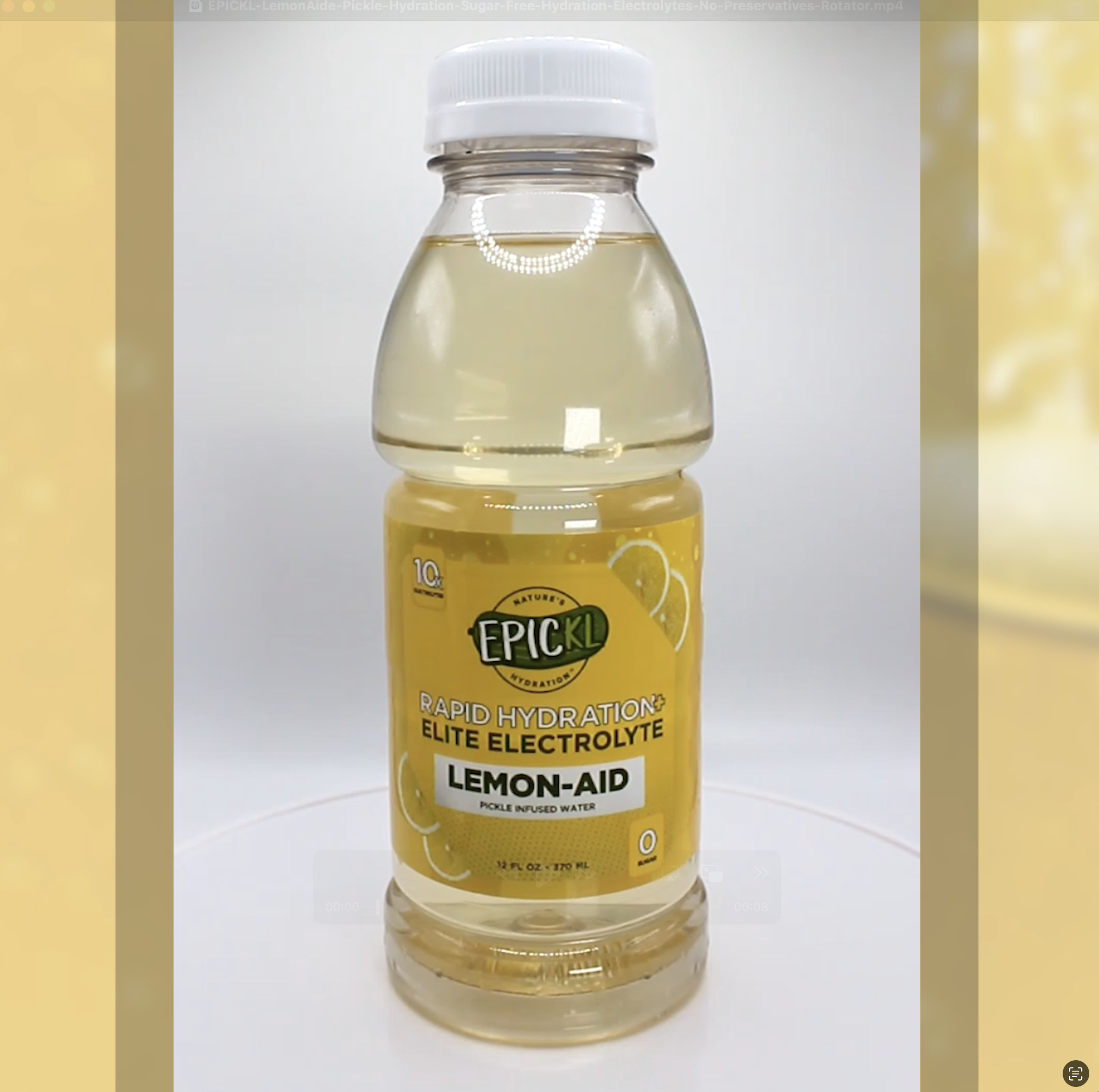 thumbnail video image 2 of EPICKL Lemon-Aid Pickle Hydration for Sugar Free, 10X Hydration Electrolytes with No Preservatives (4 Count Performance Pack), 2 of 9