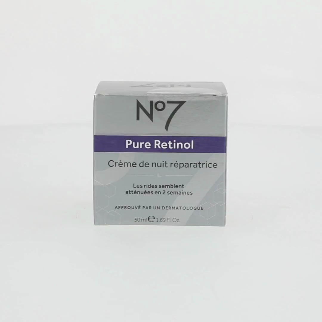 NO7 Pure Retinol Night Repair Cream with Collagen Peptides