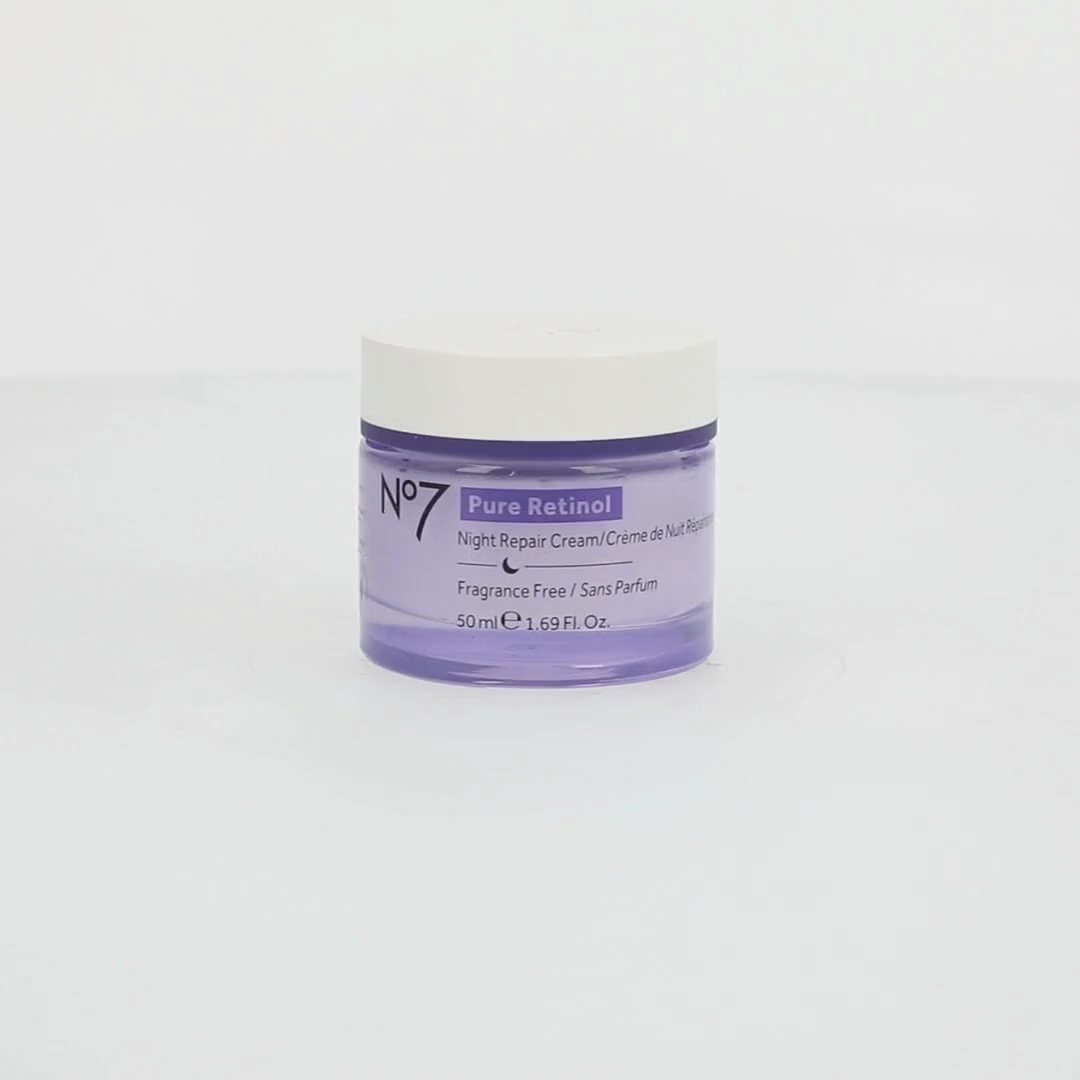 NO7 Pure Retinol Night Repair Cream with Collagen Peptides