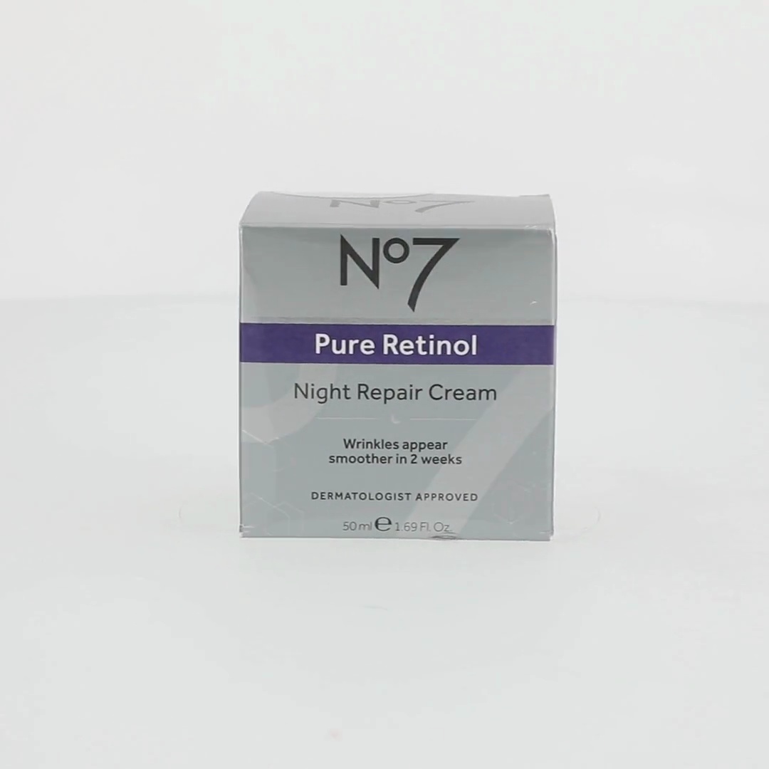 NO7 Pure Retinol Night Repair Cream with Collagen Peptides
