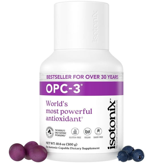 thumbnail video image 3 of Isotonix OPC-3 Antioxidant Supplement - with Pycnogenol, Grape Seed, Bilberry, Red Wine & Pine Bark Extracts (90 Servings, 300g), 3 of 10