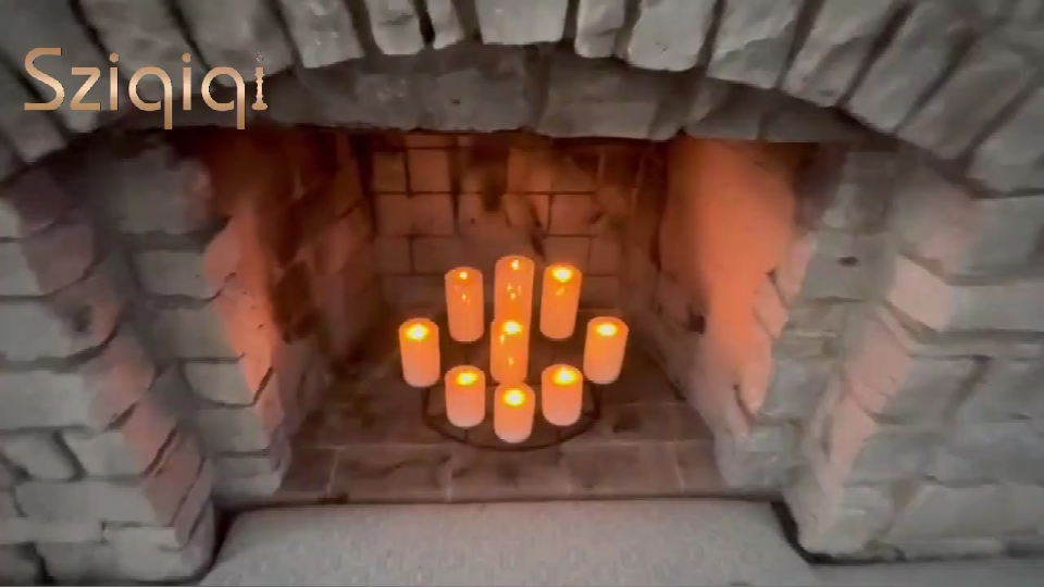 thumbnail video image 2 of Sziqiqi Fireplace Decor 9 Candelabras for Inside Fireplace Mantle Black Iron Pillar Candle Holders for Table Centerpiece, 2 of 8