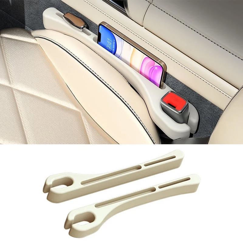 thumbnail video image 2 of 2PCS Car Seat Gap Filler Organizer, Car Seat Gap Organizer to Block Falling of Essential Items, Car Side Seat Gap Filler for Car, Universal Car Gap Filler for Cars, SUVs & Trucks - BEIGE, 2 of 11