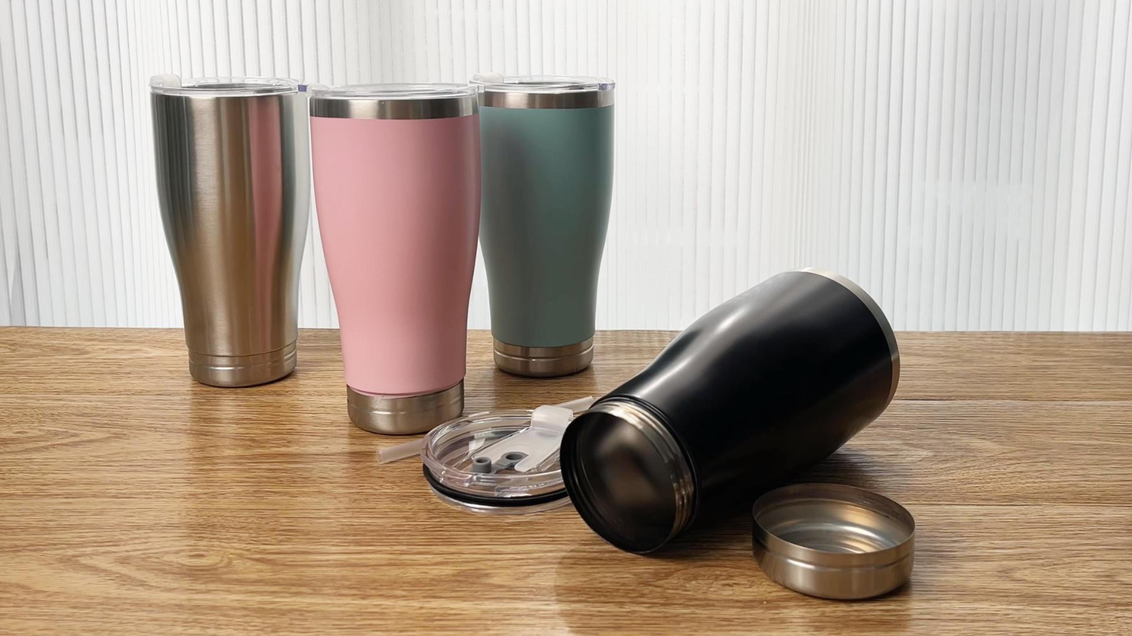 thumbnail video image 2 of 20oz Hidden Safe Water Bottle, Stainless Steel Secret Bottle with Hidden Compartment, Keeps Your Valuables Safe like Money, Keys, and Jewelry-Pink, 2 of 7
