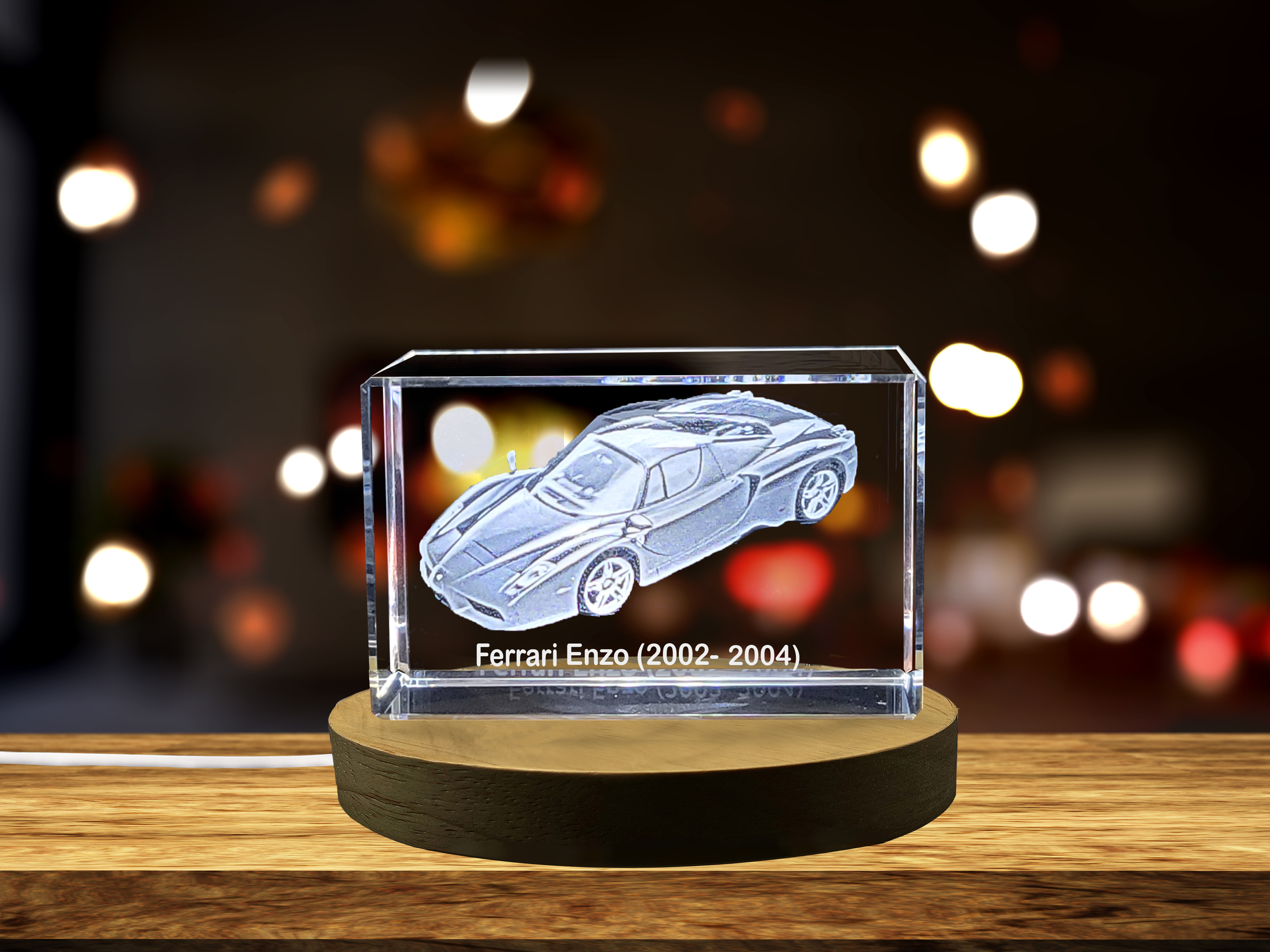 thumbnail video image 2 of Ferrari Enzo (2002–2004) - A Legendary Supercar Immortalized in 3D Engraved Crystal, 2 of 7
