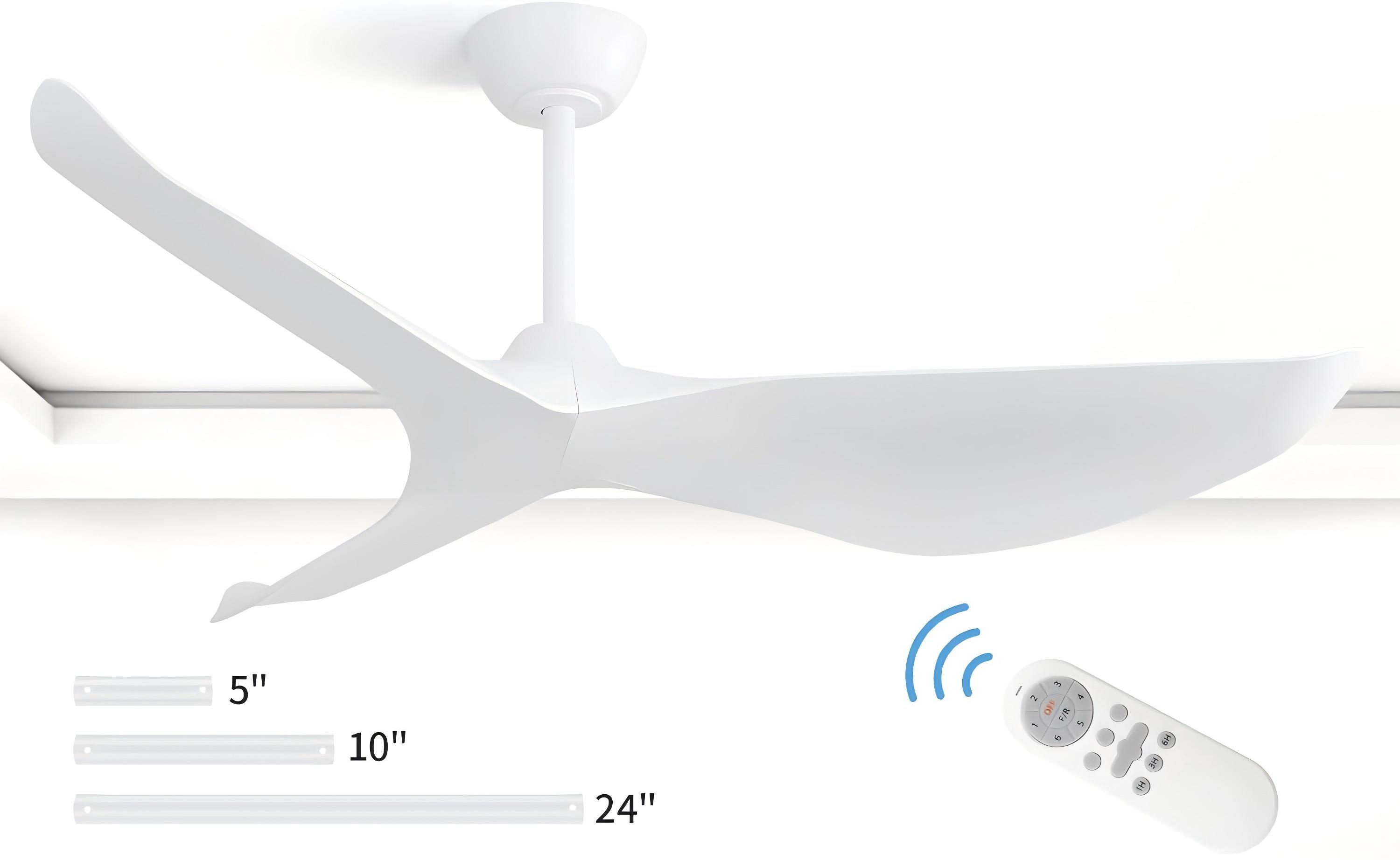 thumbnail video image 2 of Sofucor 52-Inch Modern Indoor Ceiling Fan with Remote Control, 2 of 9