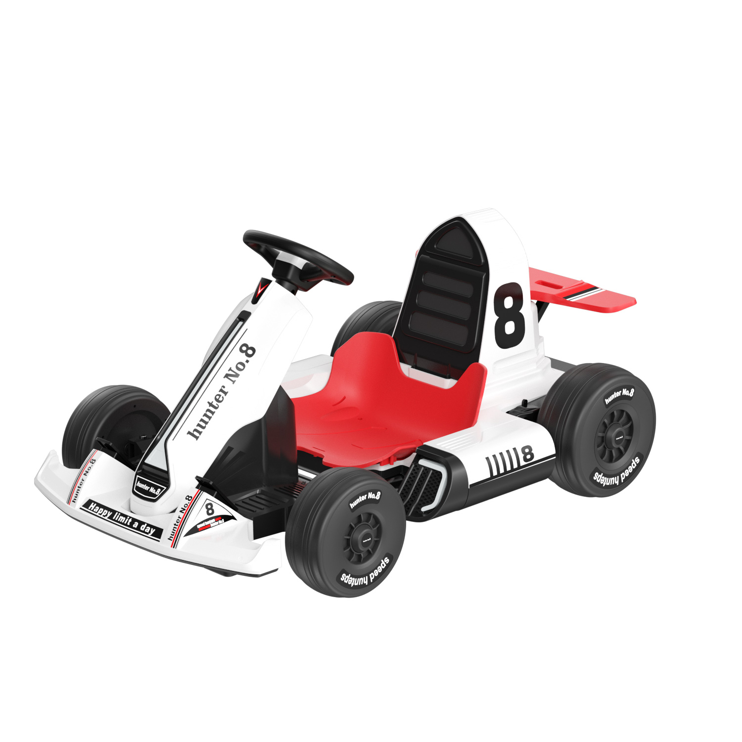 XJD Electric Go Kart 12V 7Ah Battery Powered Pedal Go Karts for 3+