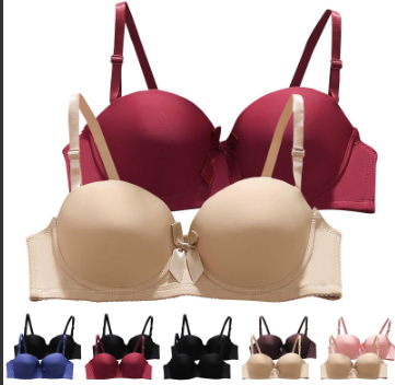 thumbnail video image 2 of ZJFXGS Women'S Lace Bra Women'S Underwire Bras Women'S Smooth Underwire Thin Half Cup Adjustable Bra Underwear Women'S Thin Strap Bra Red 3XL, 2 of 4