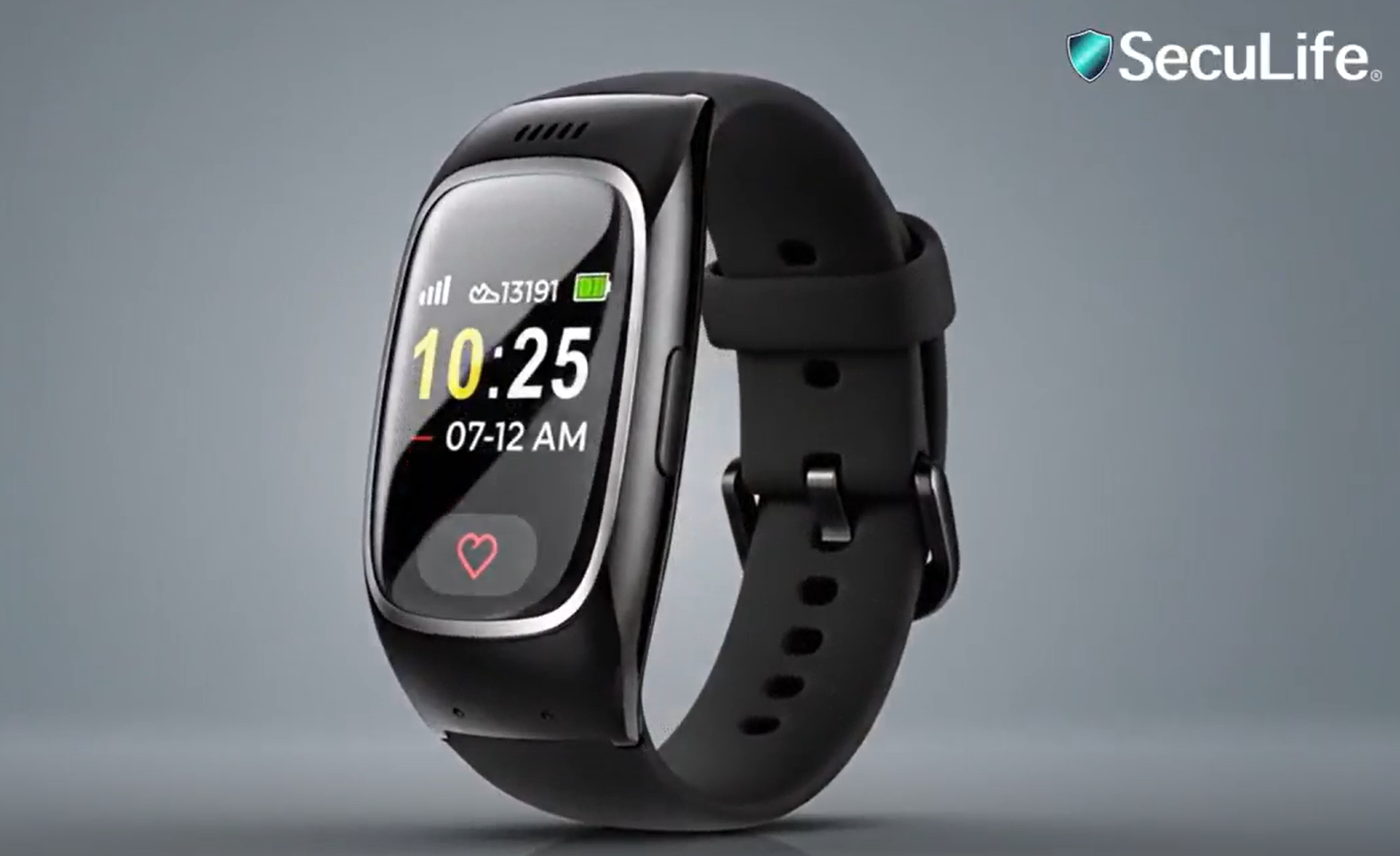 thumbnail video image 2 of Seculife Smartband: Medical Alert Bracelet with GPS Tracker, Fall Detection, SOS Button, Medical watch, Emergency Device for Seniors, Life Alert System, Elderly Health Monitoring, 2 of 9