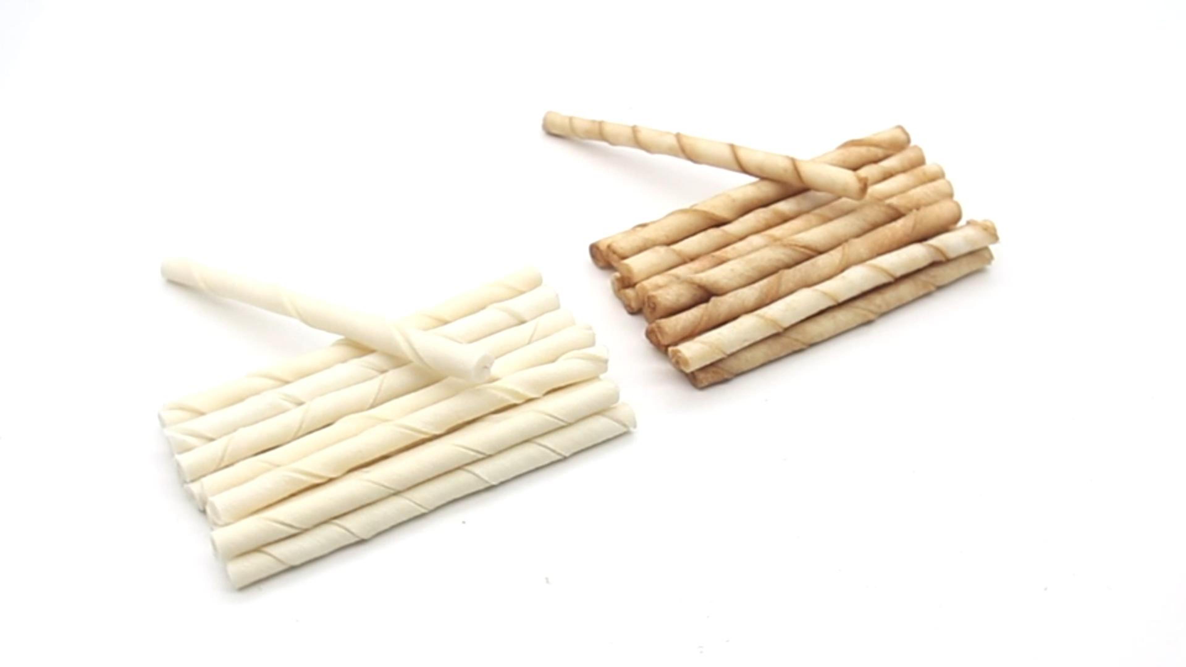 thumbnail video image 2 of MON2SUN Rawhide Twist Sticks Chicken Flavor Small Dog Treats, 25.4 oz (120 Count),, 2 of 9