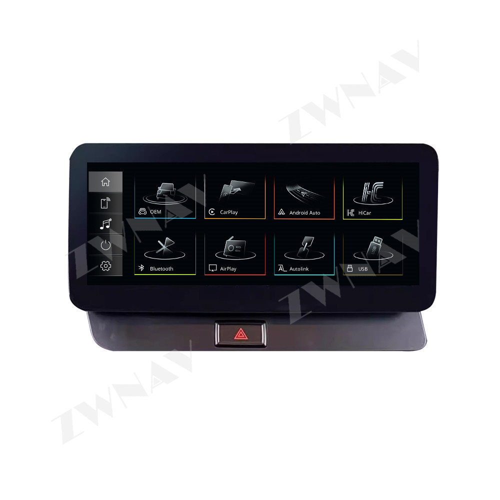 thumbnail video image 2 of ZWNAV 12.3 inch Android 12.0 CarPlay Auto for Audi Q5 2009-2017 Car Radio Multimedia Player Navigation GPS 4G WiFi Head Unit, 2 of 13