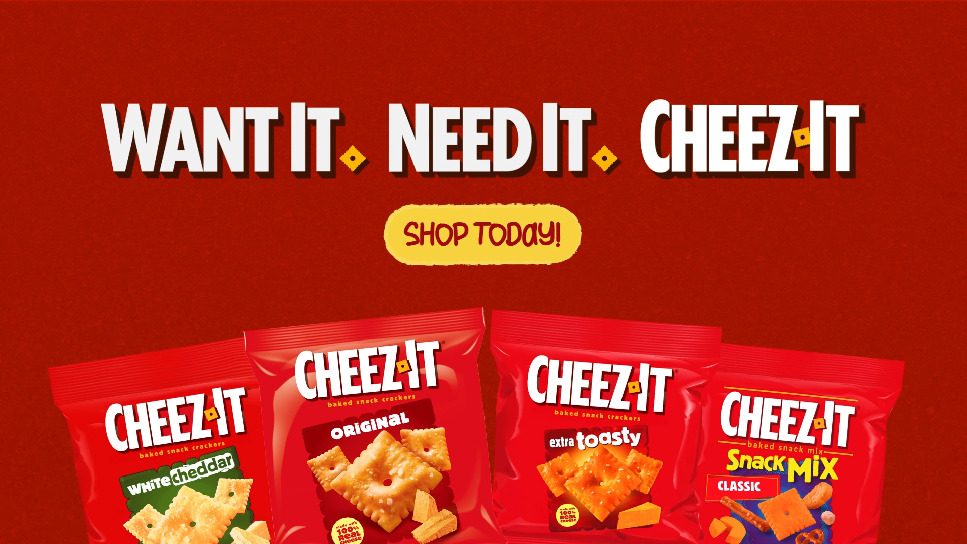 Cheez-It Flags and Stars Baked Snack Crackers, July 4 Snacks, 12.4