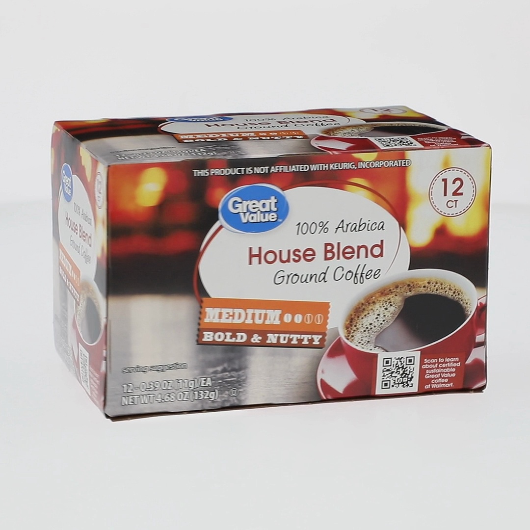 House Blend Walmart K Cups Great Value Great Value Blueberry Coffee Pods,  12 Count