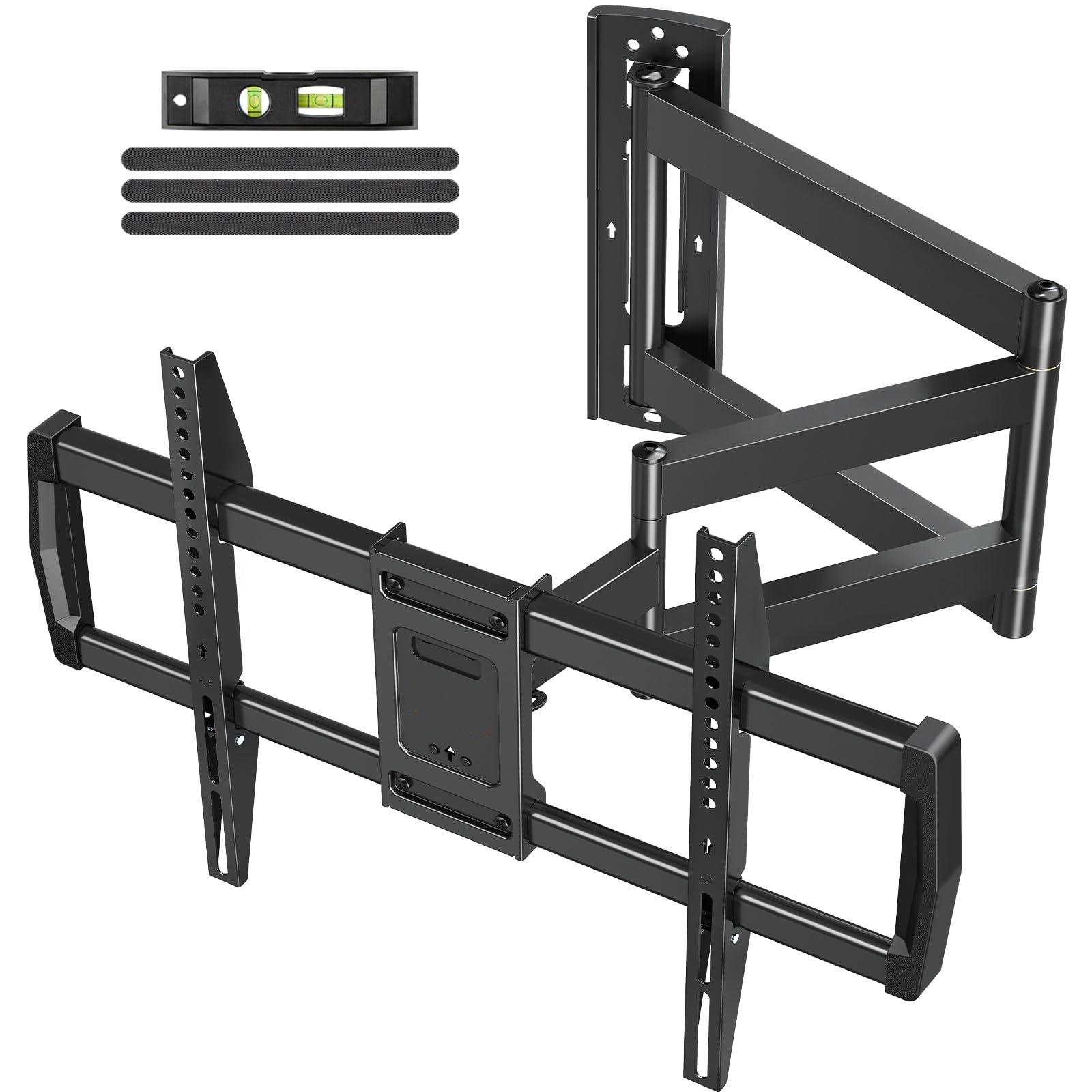thumbnail video image 2 of Mountory Long Arm TV Wall Mount for Most 43-76 Inch TVs, 37.9 Inch Long Extension Corner TV Mount, Full Motion Wall Mount TV Bracket Swivel and Tilt, Holds up to 99 lbs. Max VESA 600x400mm, 2 of 11