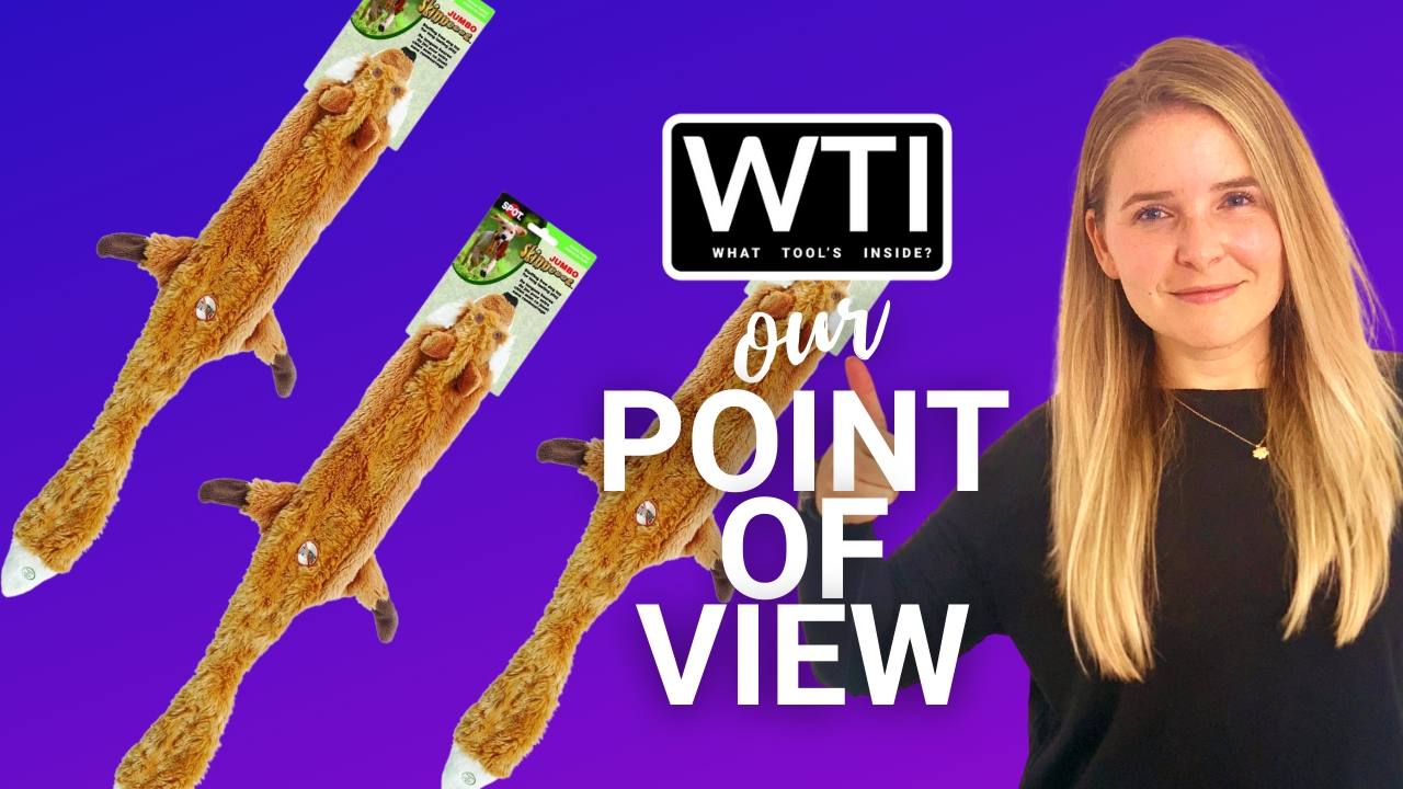 thumbnail video image 2 of SPOT Skinneeez Jumbo Forest Animal Squeaky Dog Toy, 37in, Great for Moderate Chewers, Stuffing-Free, Assorted Styles, 2 of 15