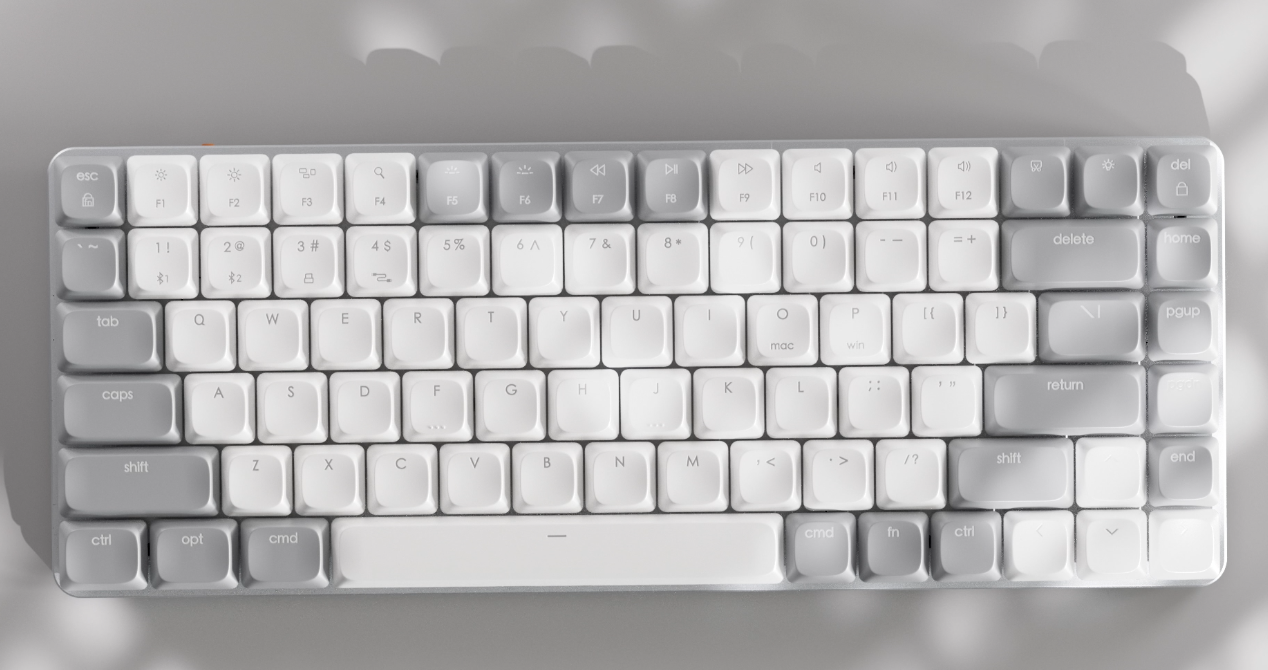 thumbnail video image 2 of Satechi SM1 75% Mechanical Keyboard for Mac and Windows - LED Backlit, Bluetooth & 2.4GHz, 84 Keys Compact Wireless, USB-C Rechargeable - Dark Gray/Gray, 2 of 10