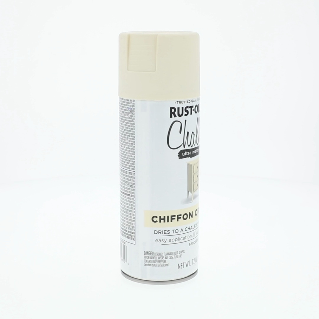 6 pack) Chiffon Cream, Rust-Oleum Chalked Ultra Matte Spray Paint