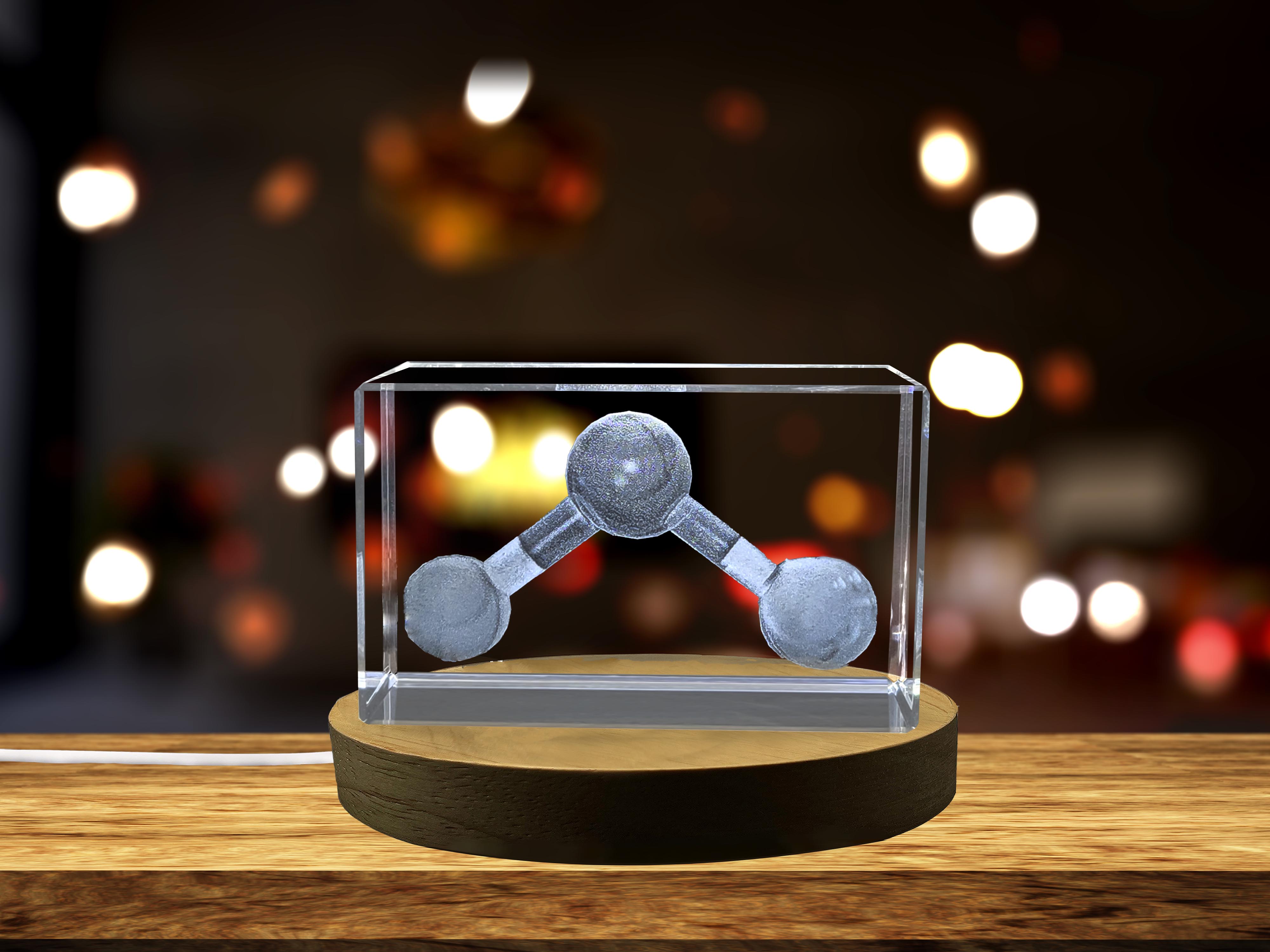 thumbnail video image 2 of Essential Element: 3D Engraved Crystal Water Molecule, 2 of 6