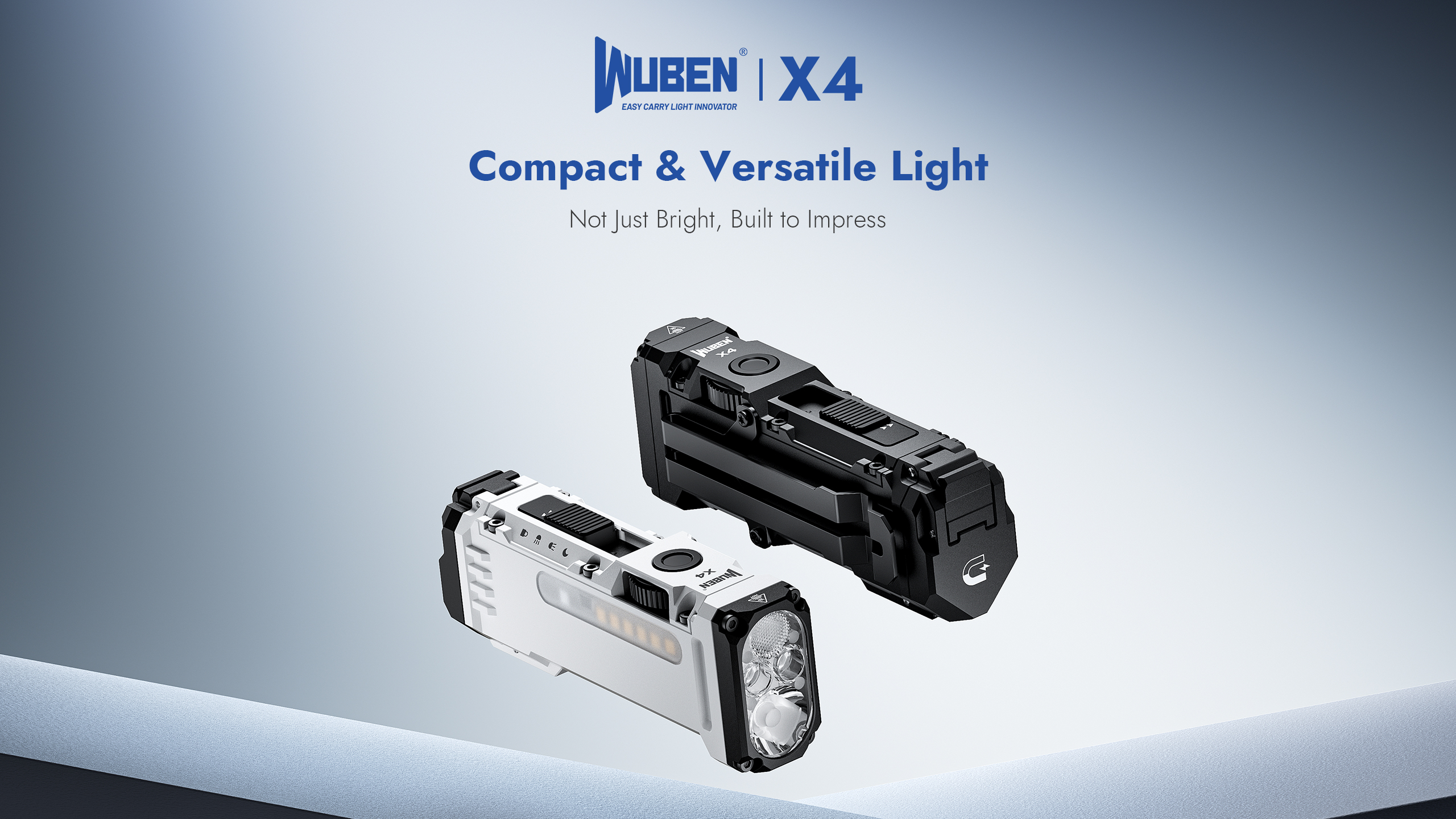 Wuben X4 RGB Flashlight, 1500 Lumens Tactical Pocket Torch, IP68
