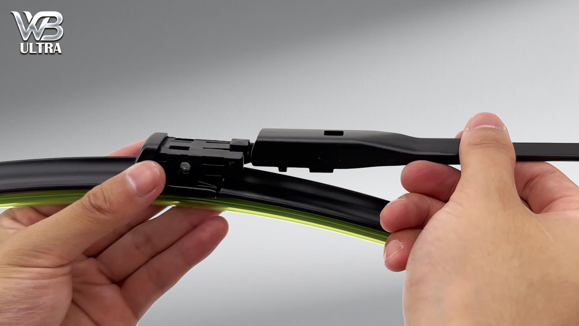 thumbnail video image 2 of WBULTRA 24" 20" 13" All-Season Beam Windshield Wiper Blades - Silicone, Quiet & Streak-Free - Pack of 3, 2 of 10