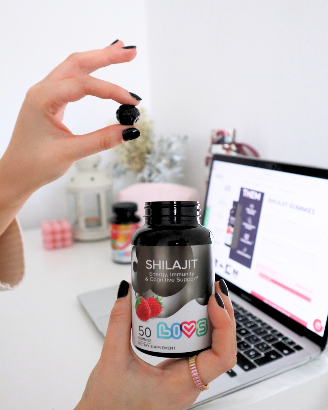thumbnail video image 2 of LIVS Shilajit Gummies, 1000mg Pure Himalayan Extract, Energy & Immune Support, Natural Raspberry Flavor, 50 Count with 25 Servings, 2 of 8