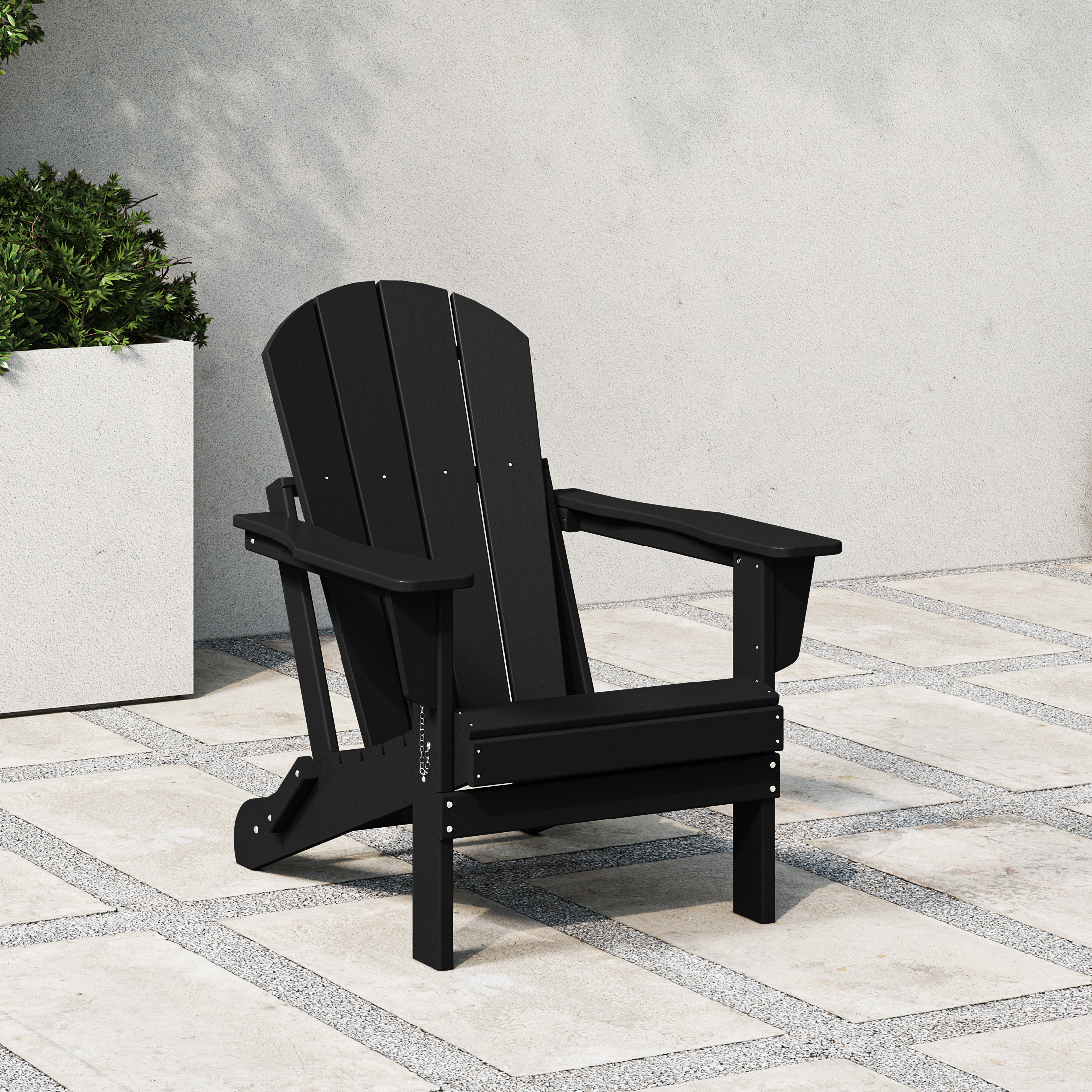 thumbnail video image 2 of WestinTrends Malibu 2 piece set outdoor folding Poly Adirondack chair, Turquoise, 2 of 15