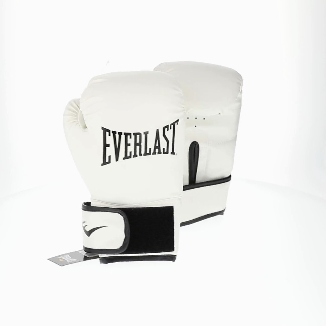 Everlast Synthetic Leather Core Training Gloves for Boxing, White