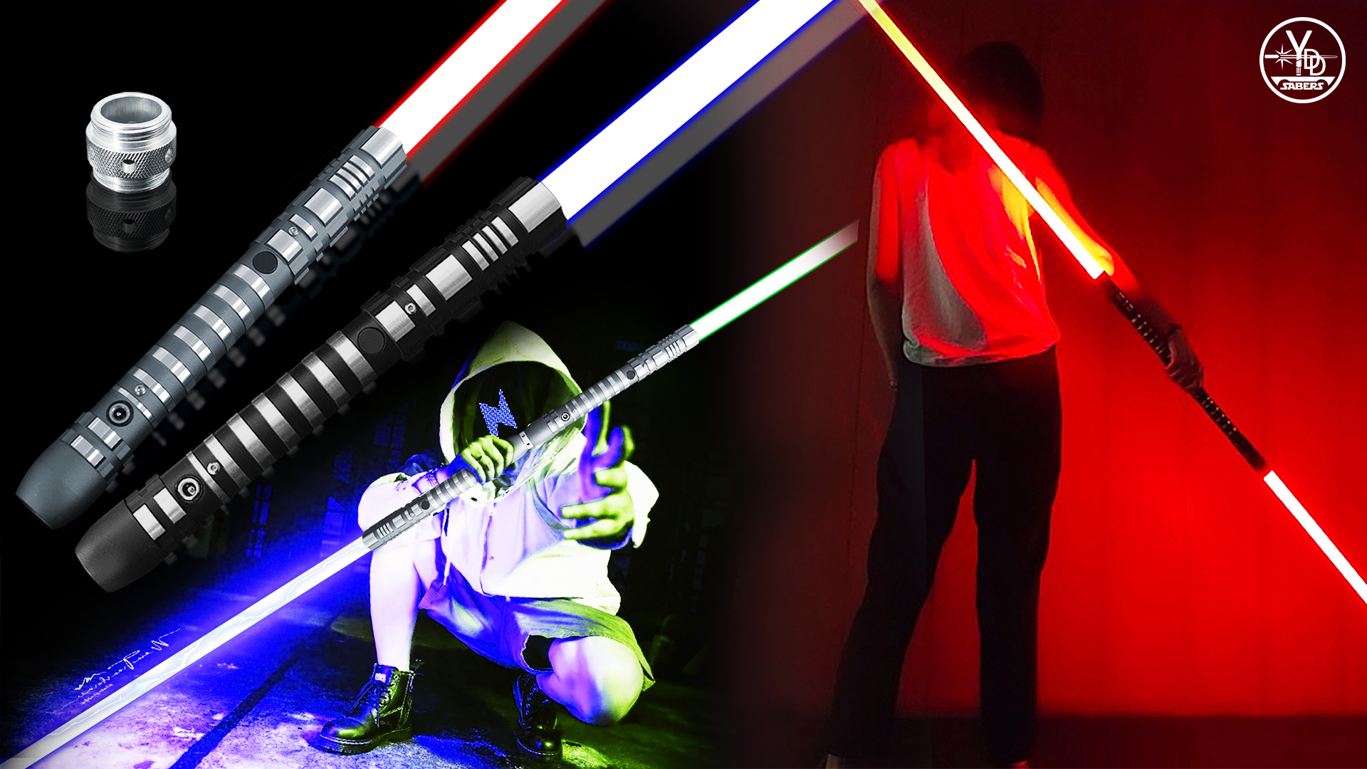 thumbnail video image 2 of Lightsaber PHS FX Heavy Dueling FOC Metal Hilt  Adult Cosplay Toys G-Series, 2 of 9