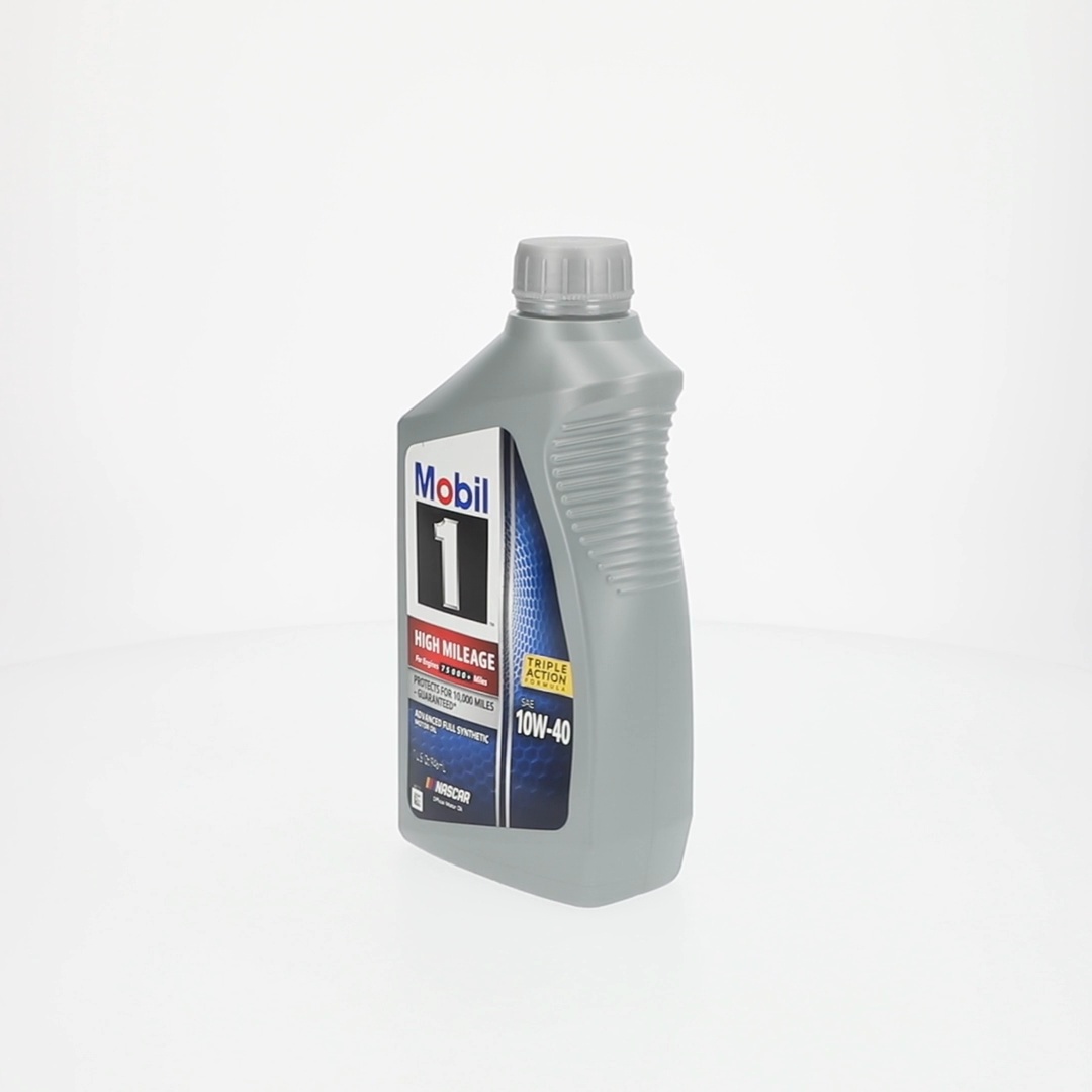 5 pack) Mobil 1 High Mileage Full Synthetic Motor Oil 10W-40, 1