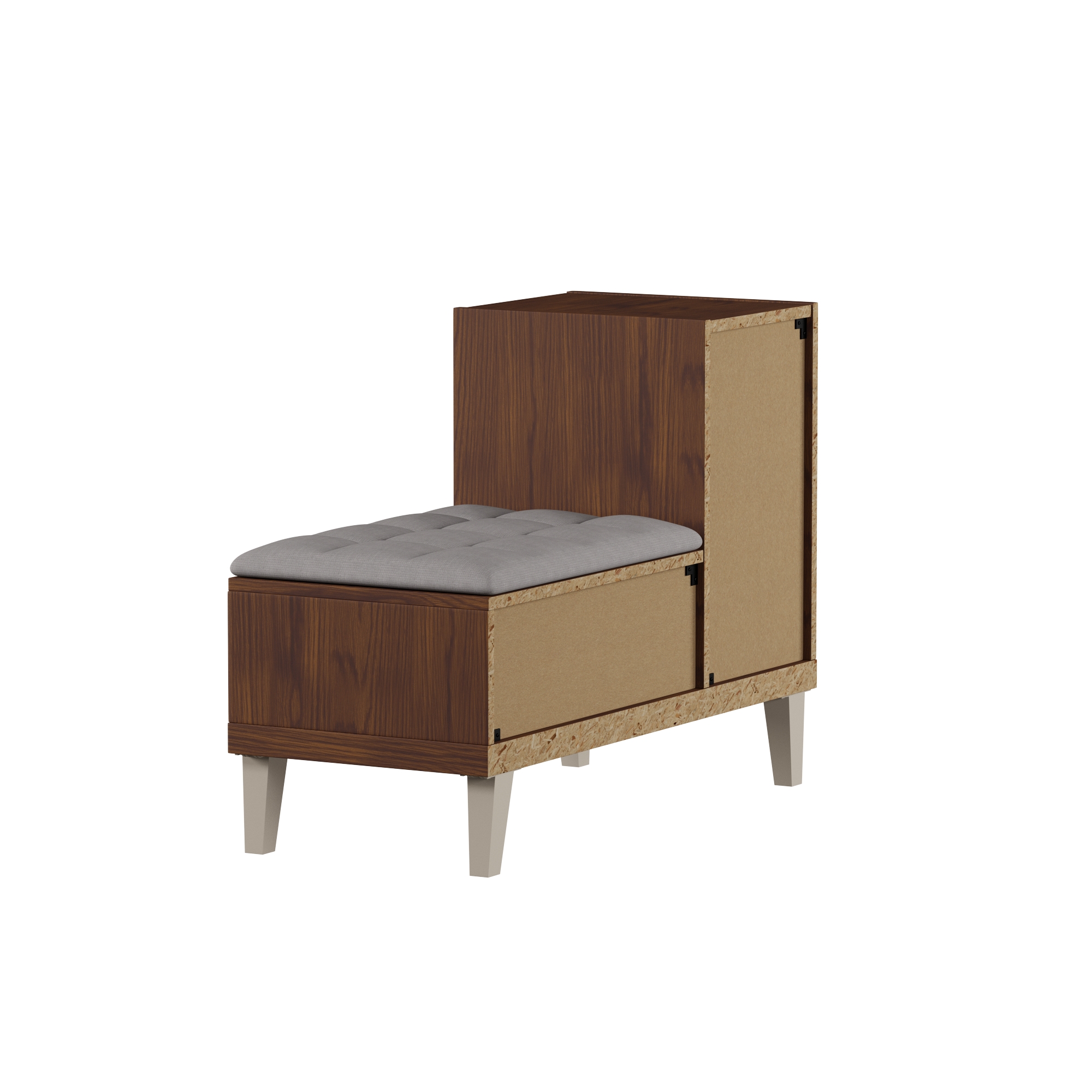 Baxton Studio Arielle Modern and Contemporary Walnut Wood 3 Drawer