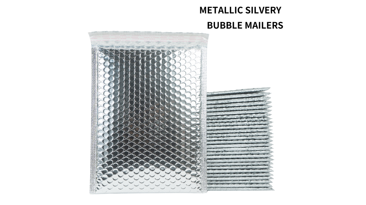 thumbnail video image 2 of Pack of 50 10 x 12 inch Silver Metallic Bubble Mailers, Self-Seal Thermal Insulated Padded Envelope, 2 of 8