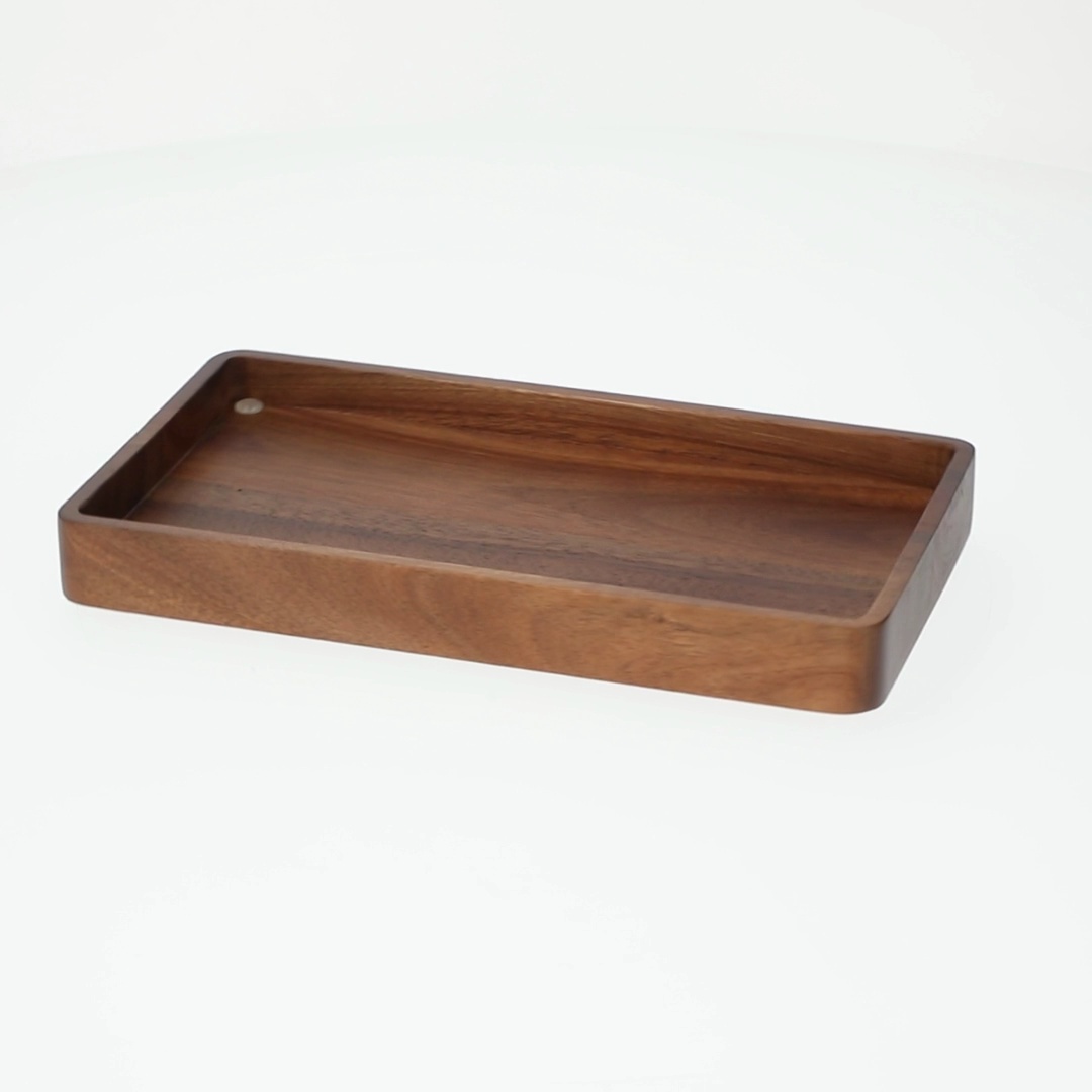 Better Homes & Gardens Acacia Wood Vanity Tray Organizer for